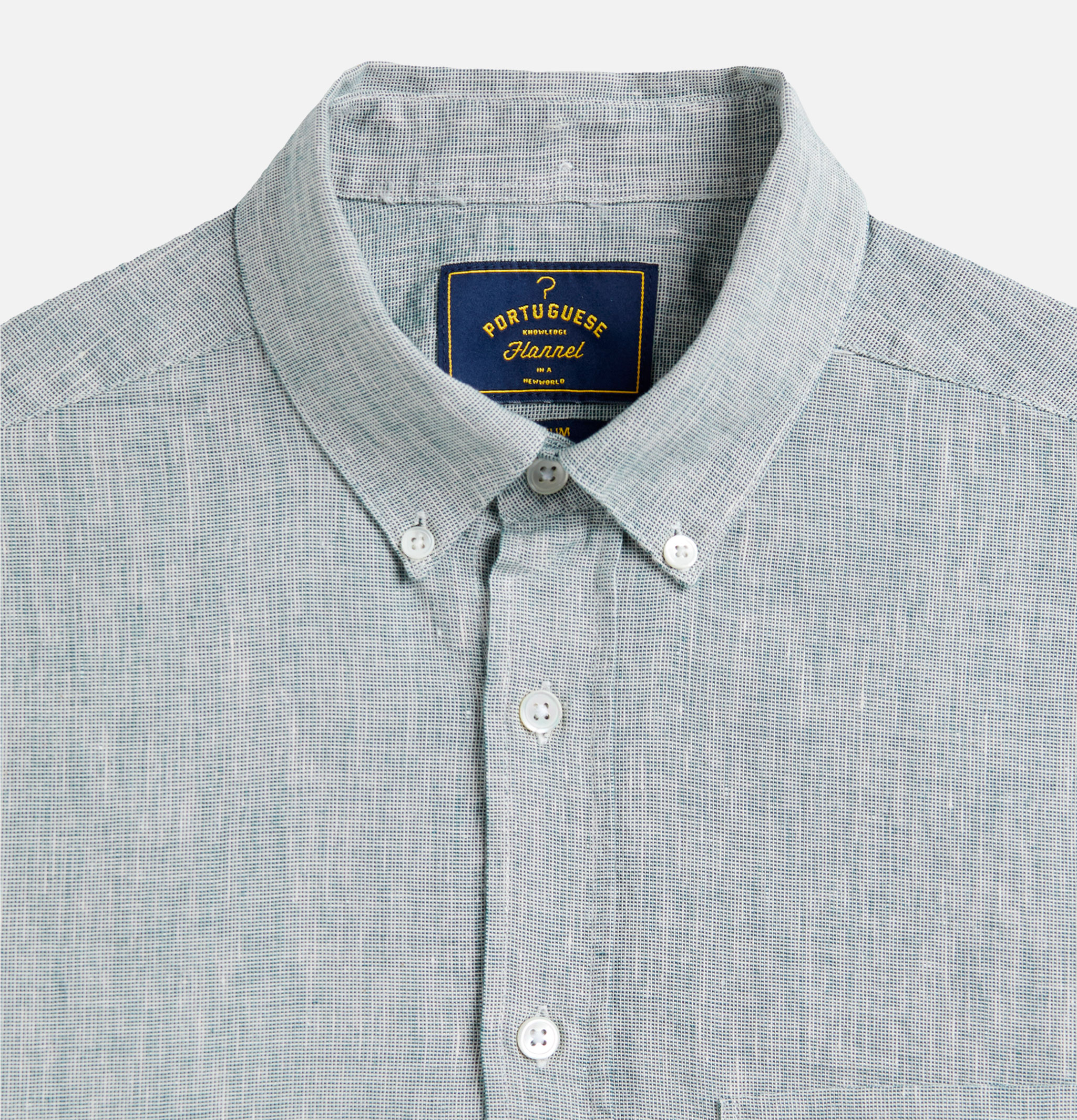 Portuguese Flannel Chemise Granular Green