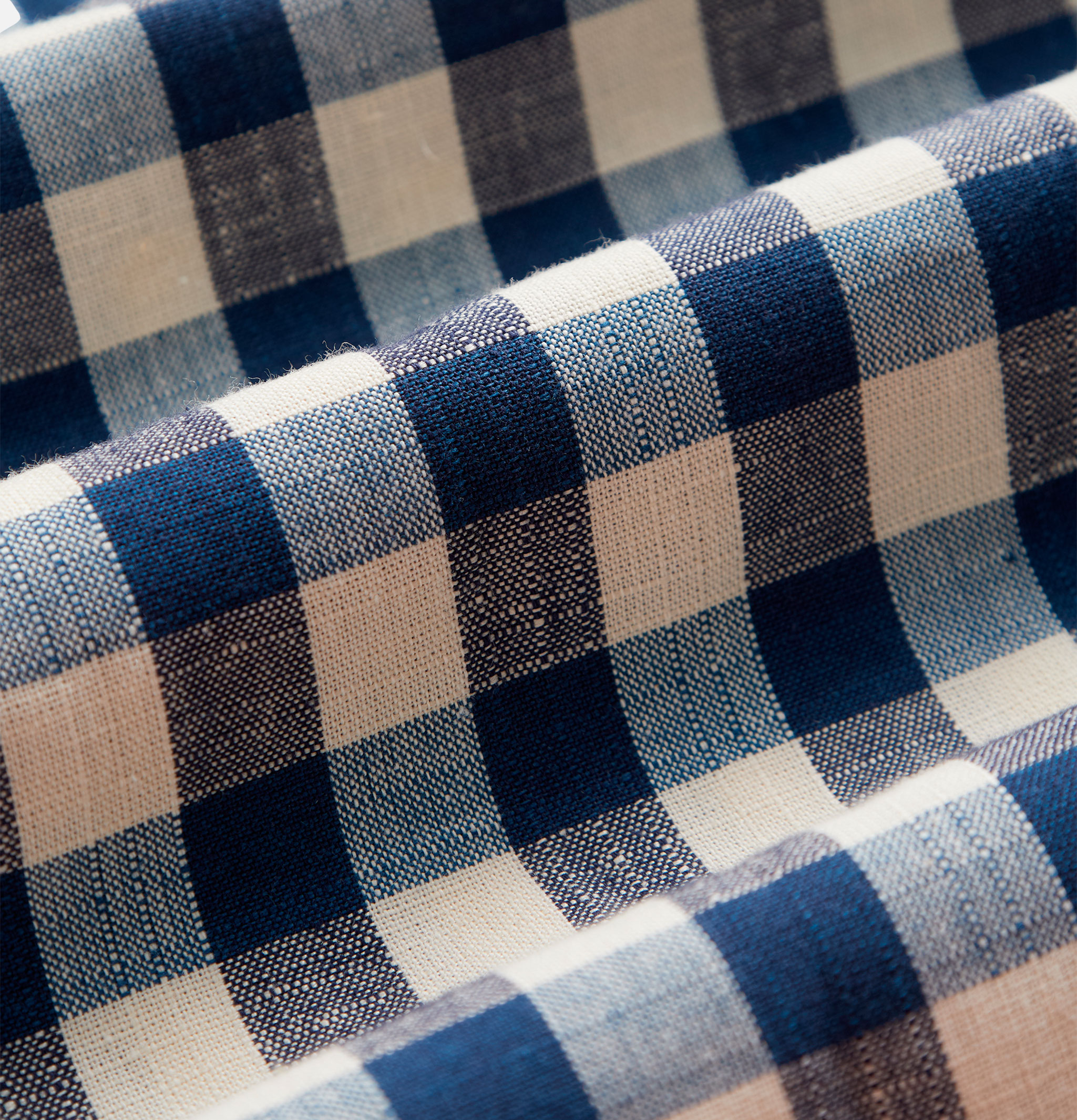 Portuguese Flannel Chemise Midwest Bleu