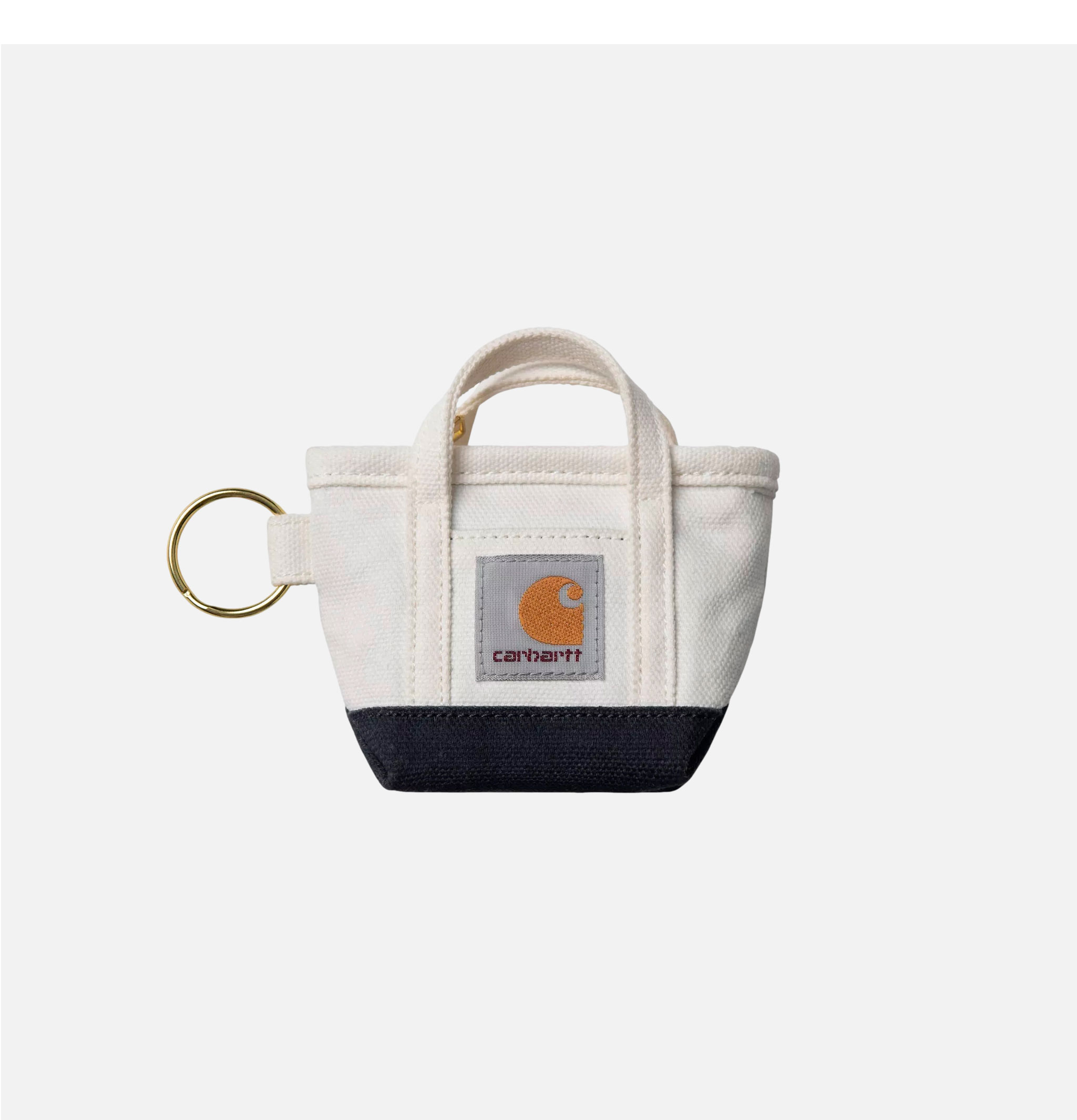 Mini Tote Bag Keychain Natural