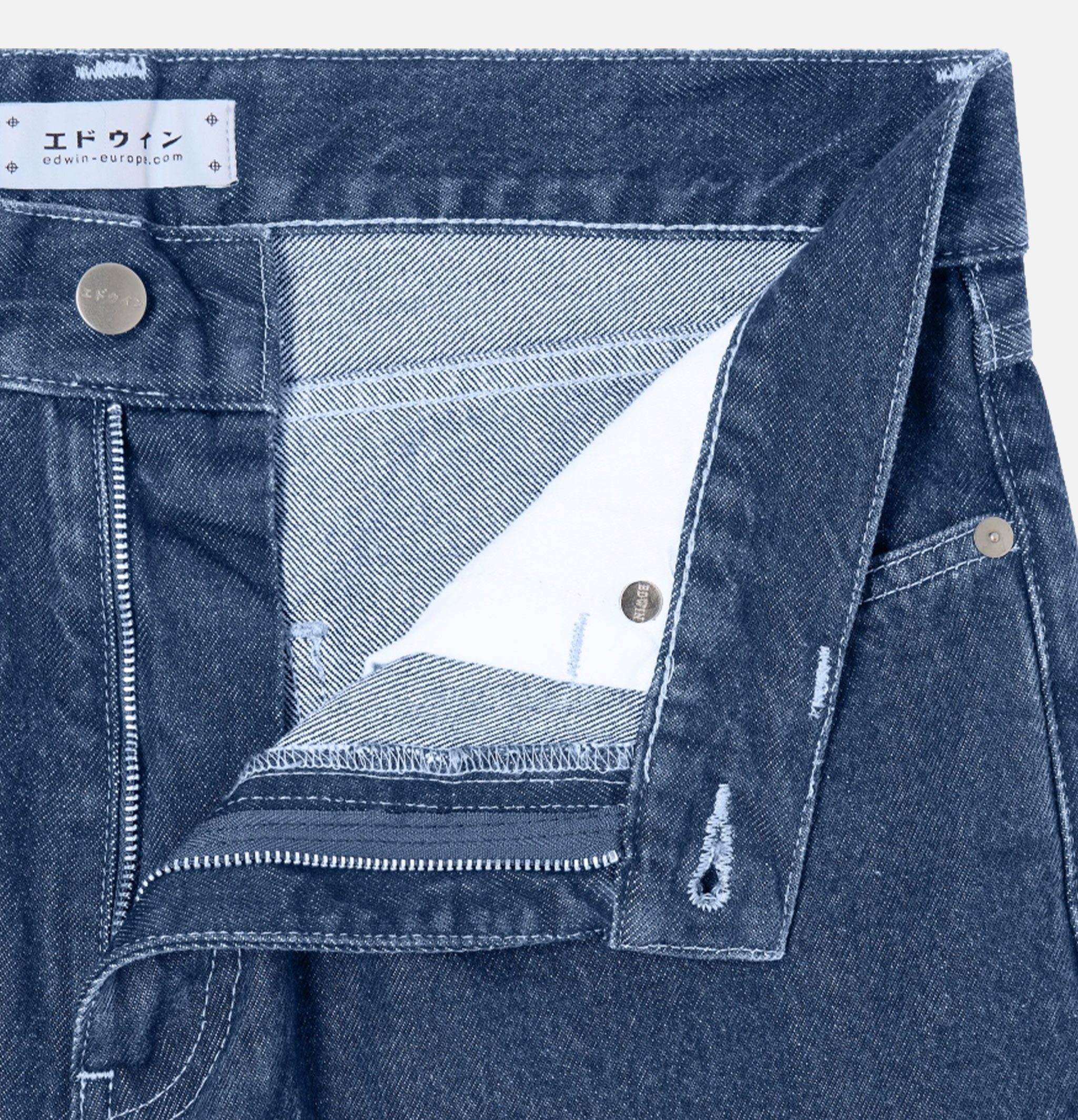 Edwin Cosmos Pant Blue Mid Marble Wash