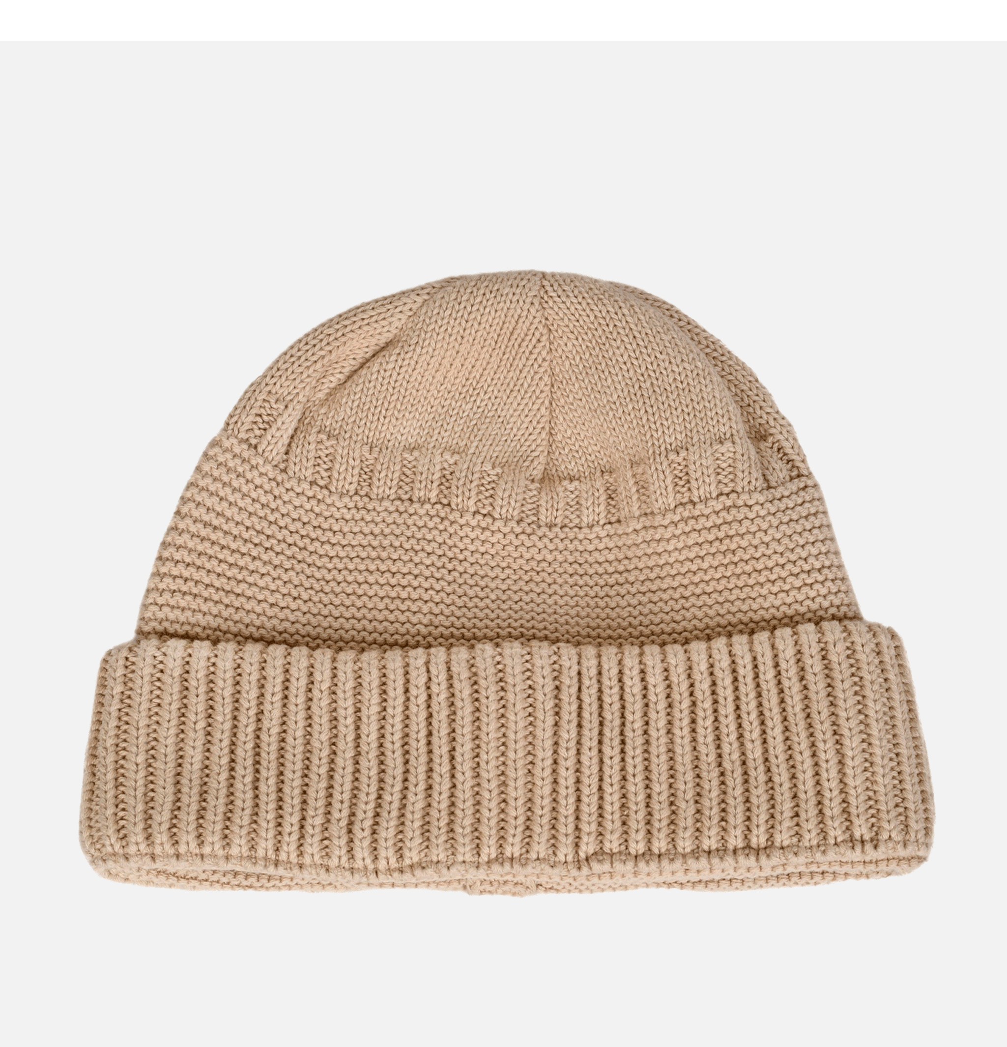 Sublime Cotton Knit Beanie Beige