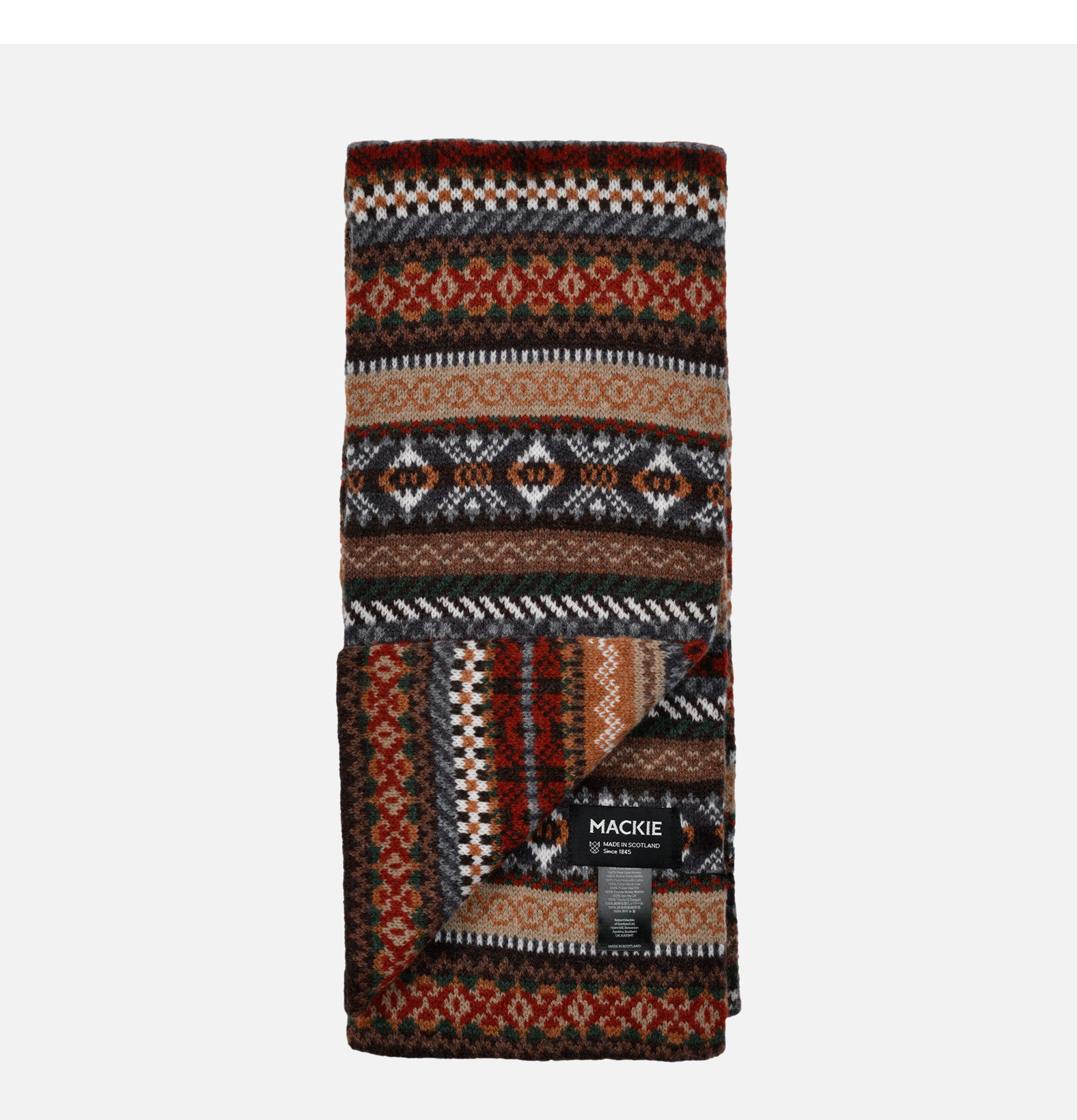 Robert Mackie Lochniver Scarf Brown