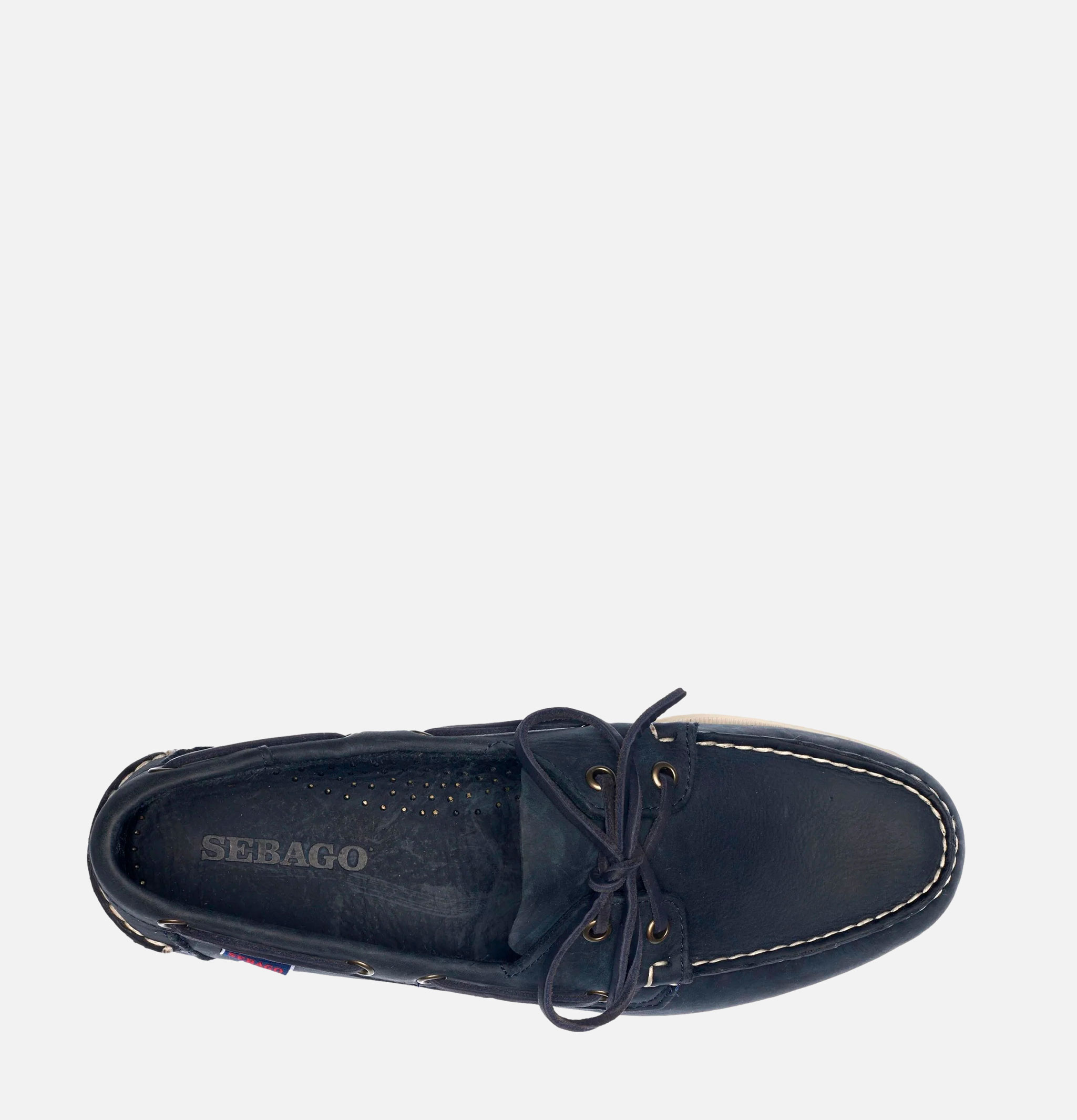 Sebago Docksides Portland Waxed Blue