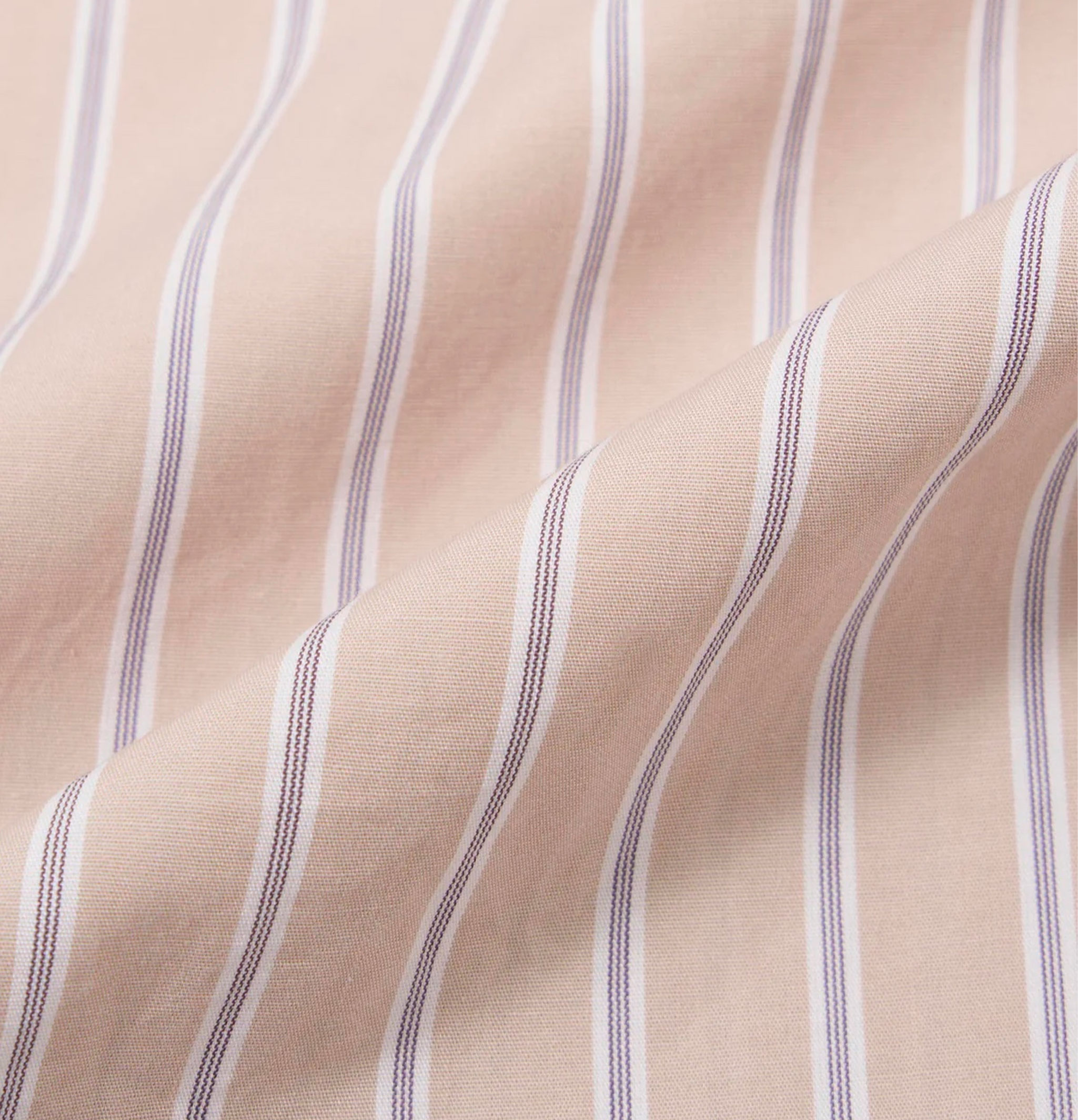 Universal Works Lazy Day Shirt Urban Stripe Sand