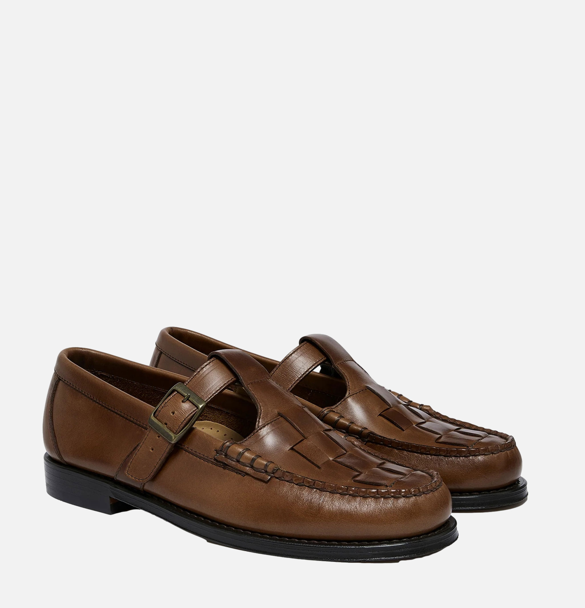 G.H. Bass Chaussures Weejun Heritage Fisherman Mid Brown