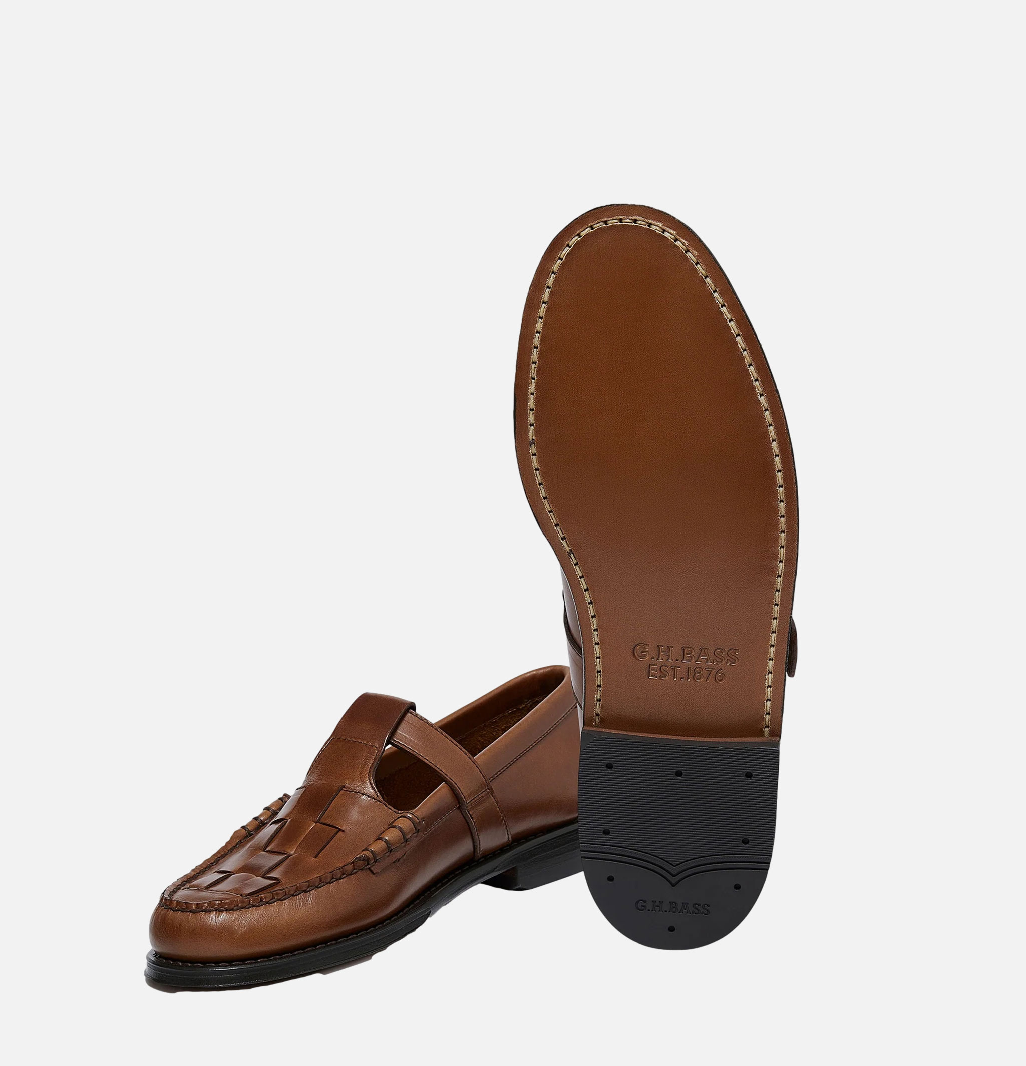 G.H. Bass Chaussures Weejun Heritage Fisherman Mid Brown