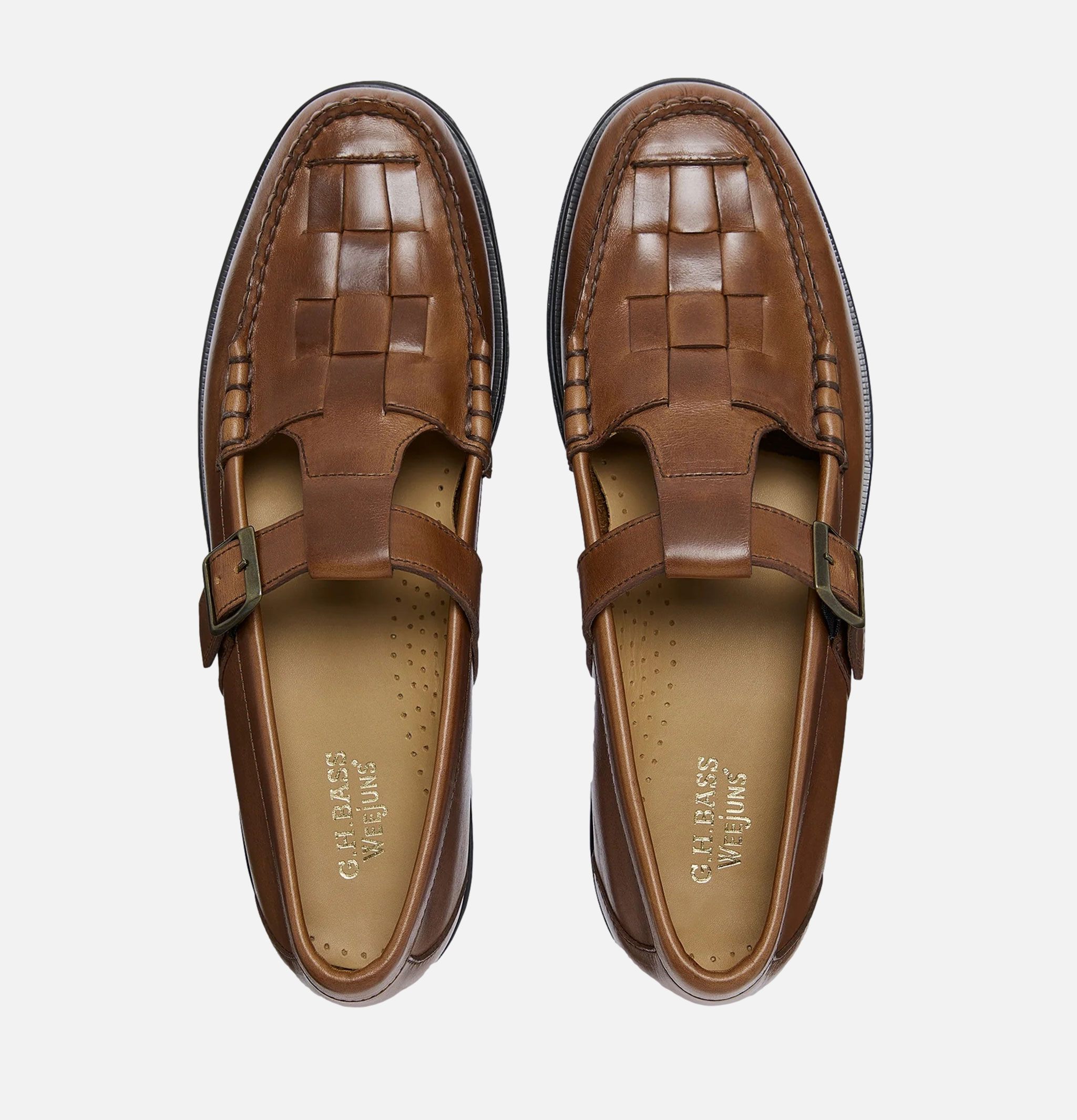 G.H. Bass Chaussures Weejun Heritage Fisherman Mid Brown