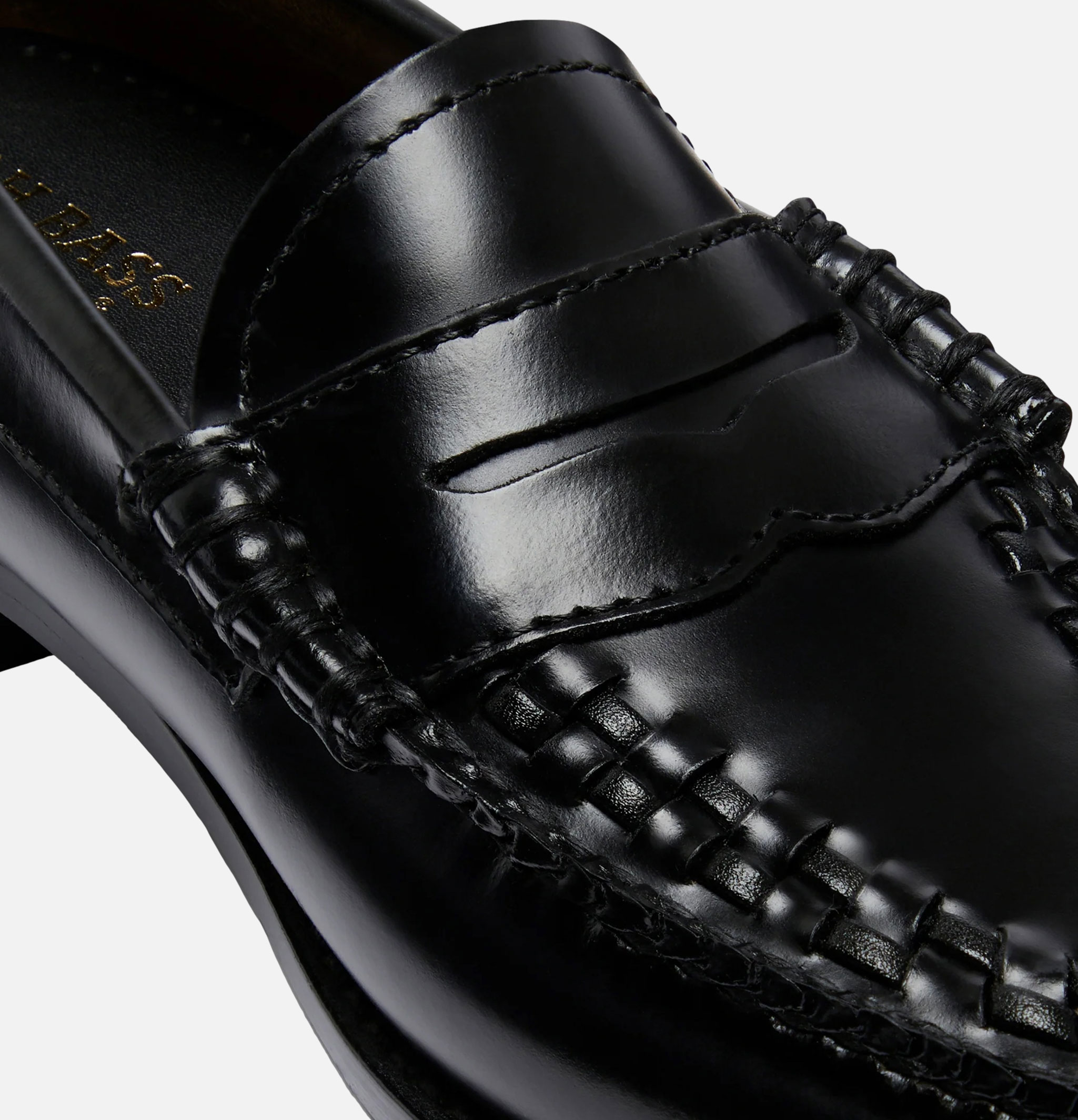 Chaussures Femme G.H Bass Weejuns Weave Penny Loafer Noir