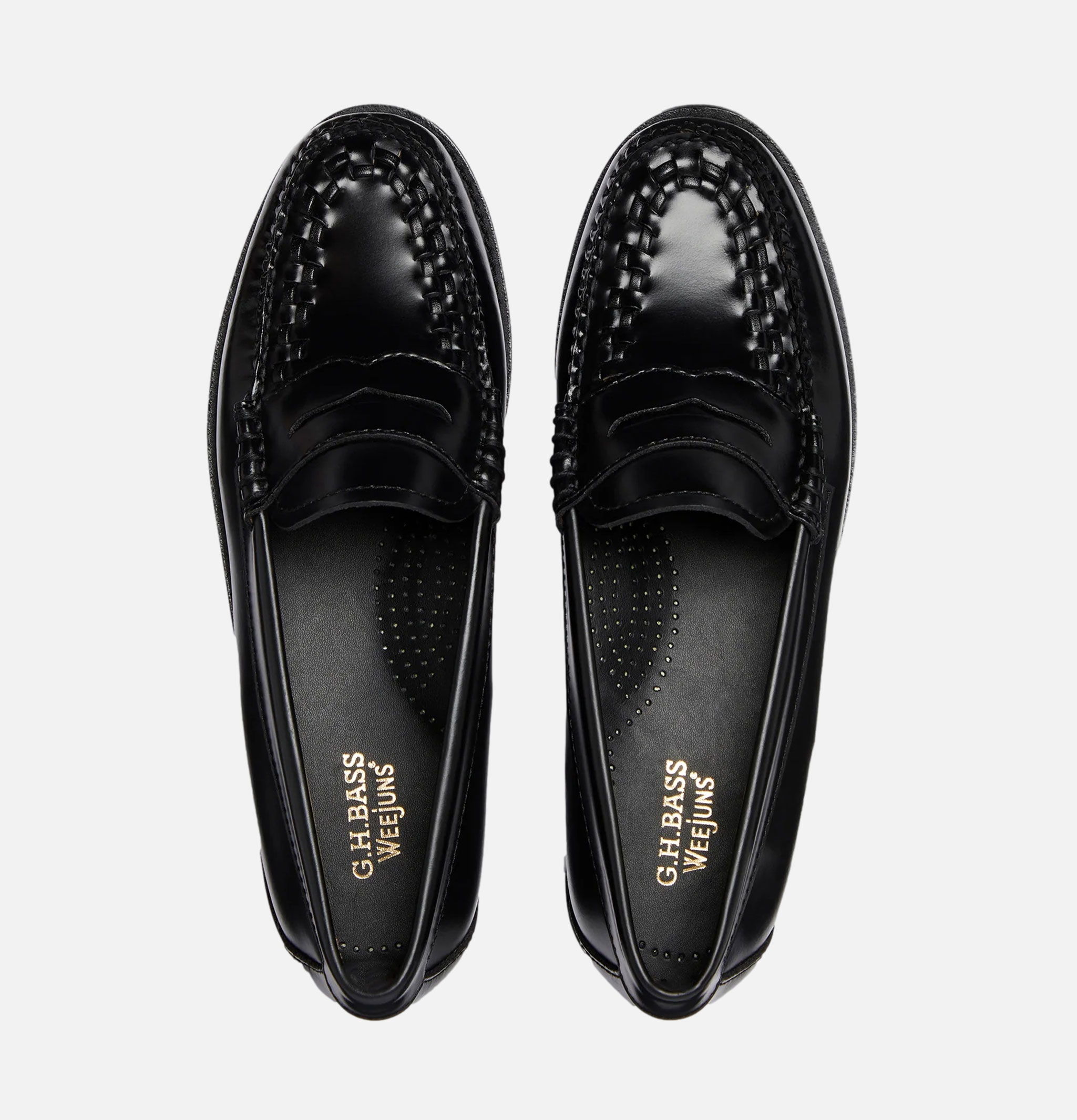 Chaussures Femme G.H Bass Weejuns Weave Penny Loafer Noir