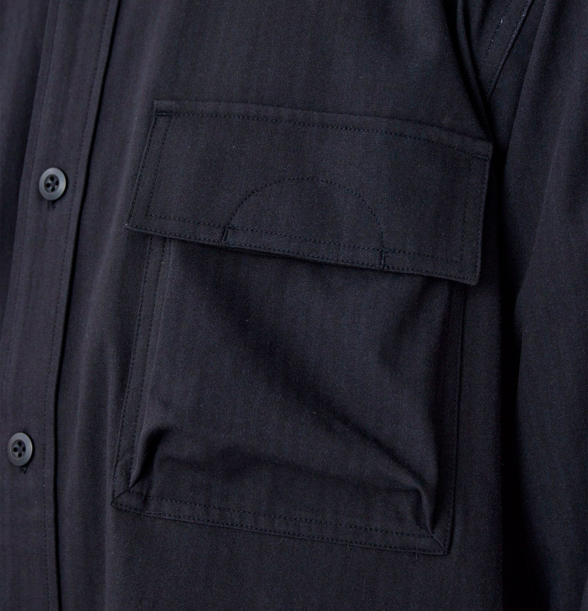 Snow Peak Takibi Herring Shirt Jkt Black