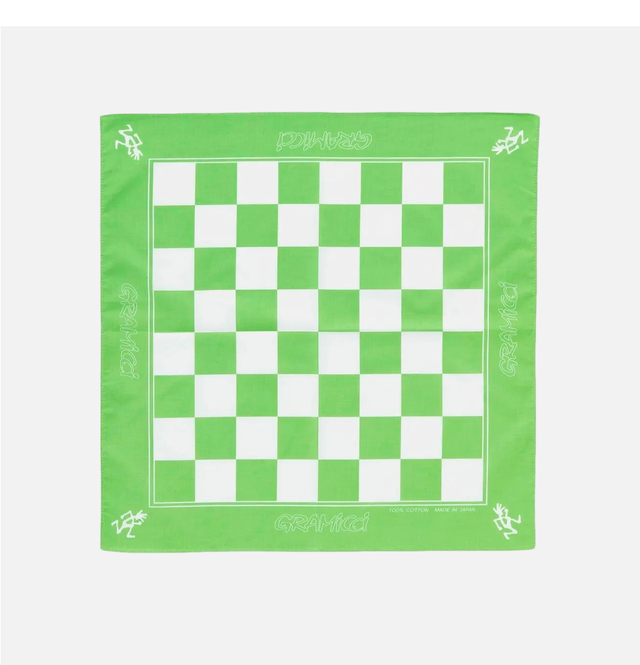 Gramicci Checker Bandana Lime