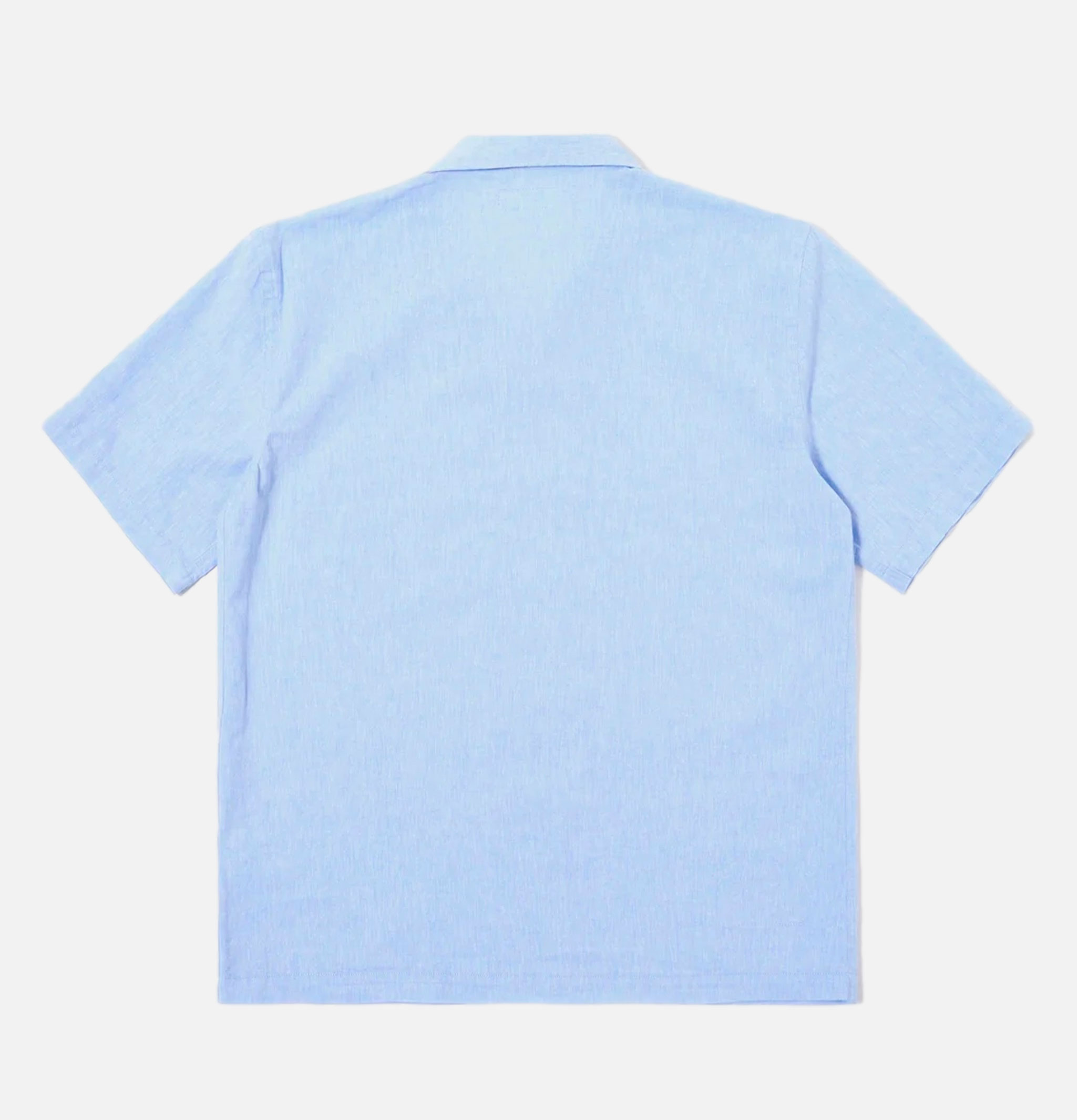 Universal Works Road Shirt Sido Linen Mix Sky blue