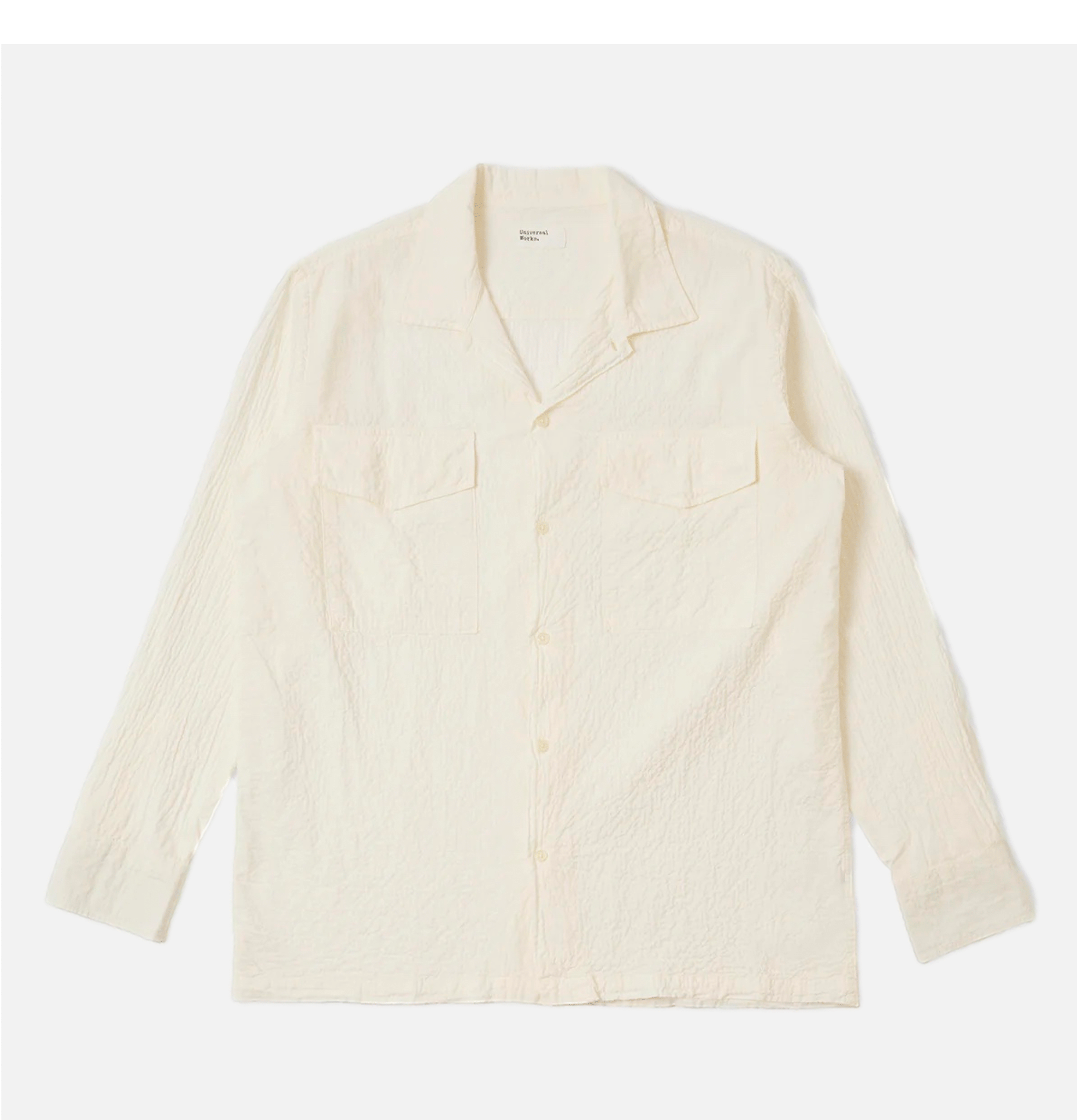 Universal Works Attend Shirt Arten Seer Ecru