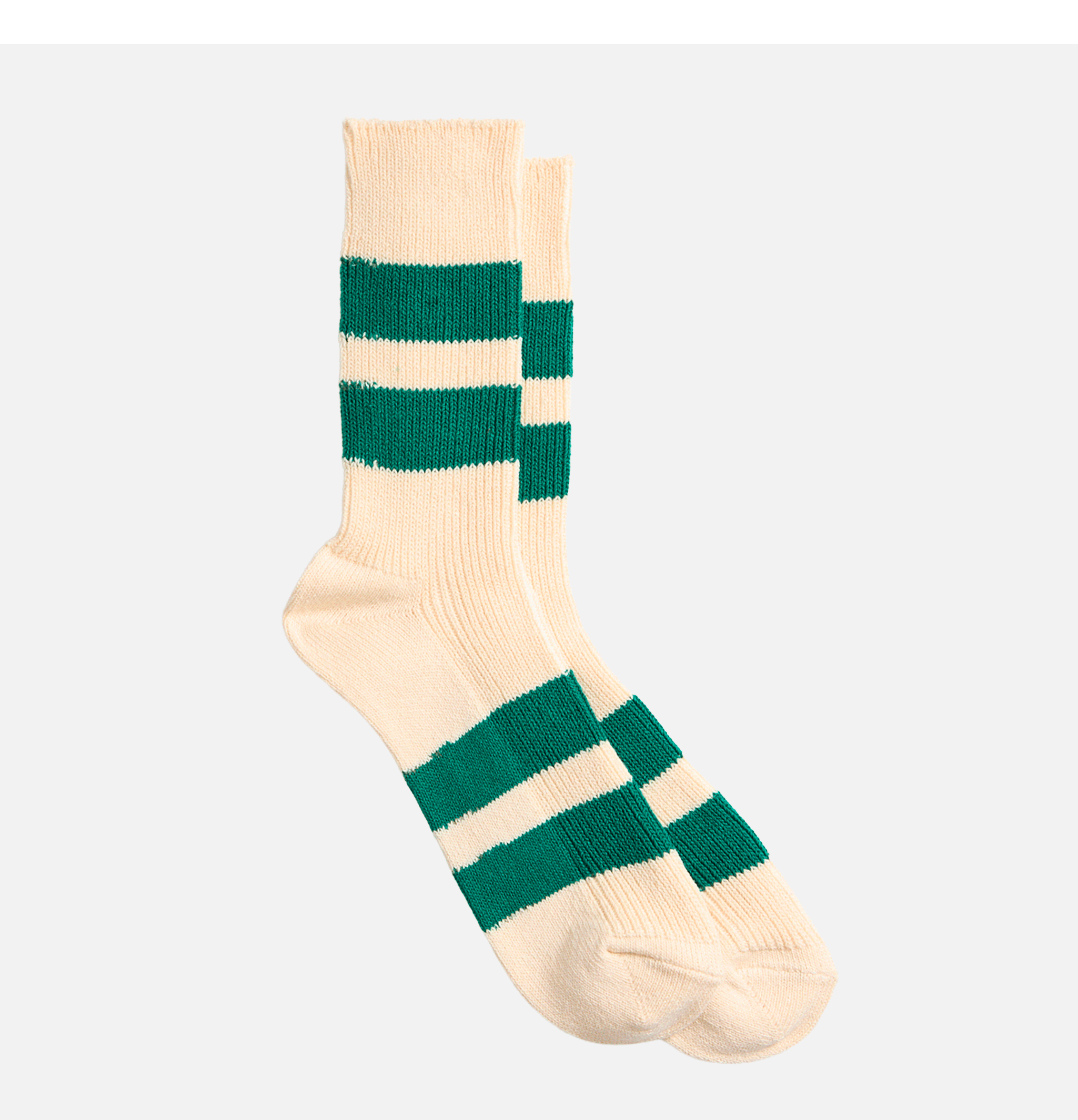 Rototo Recycled Cotton Stripes Green