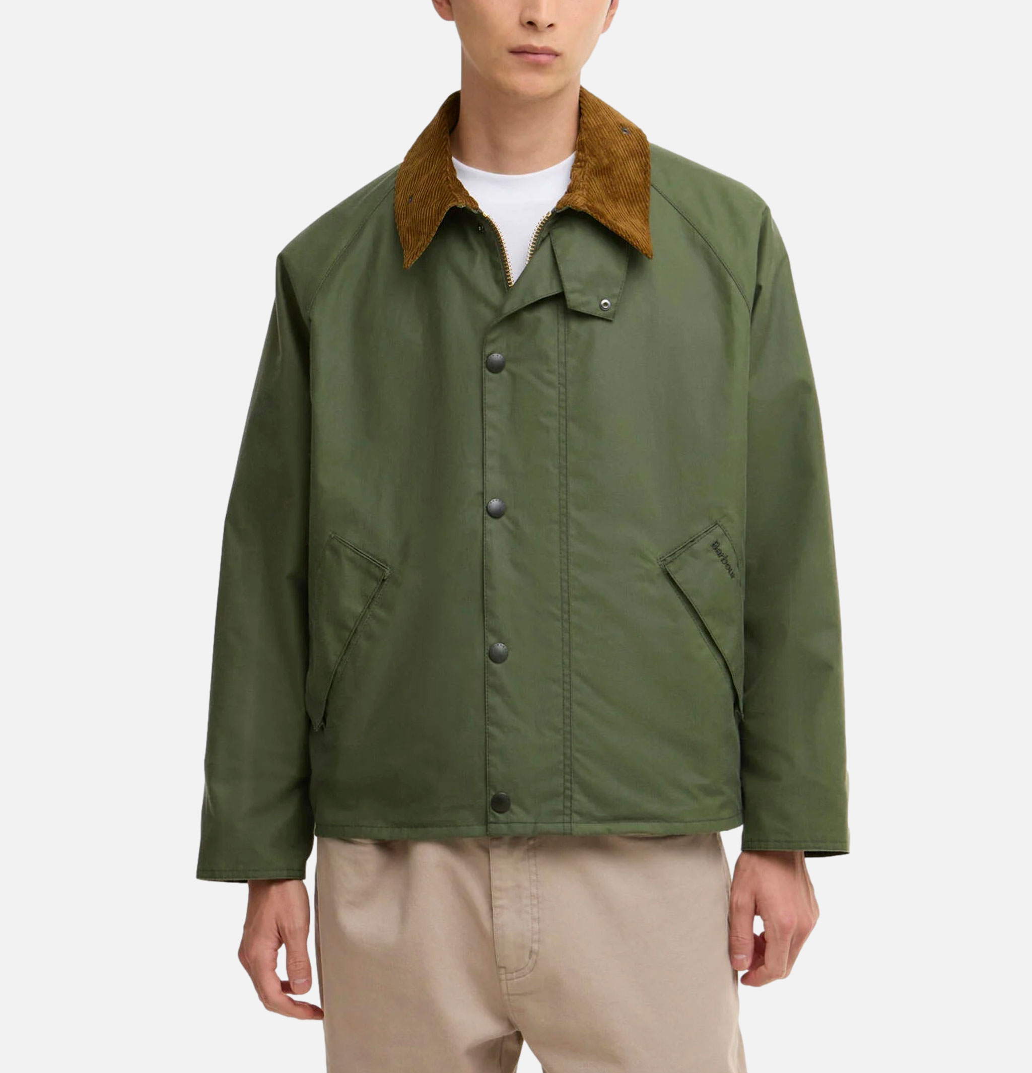 Barbour Transport Wax Jacket Light Moss