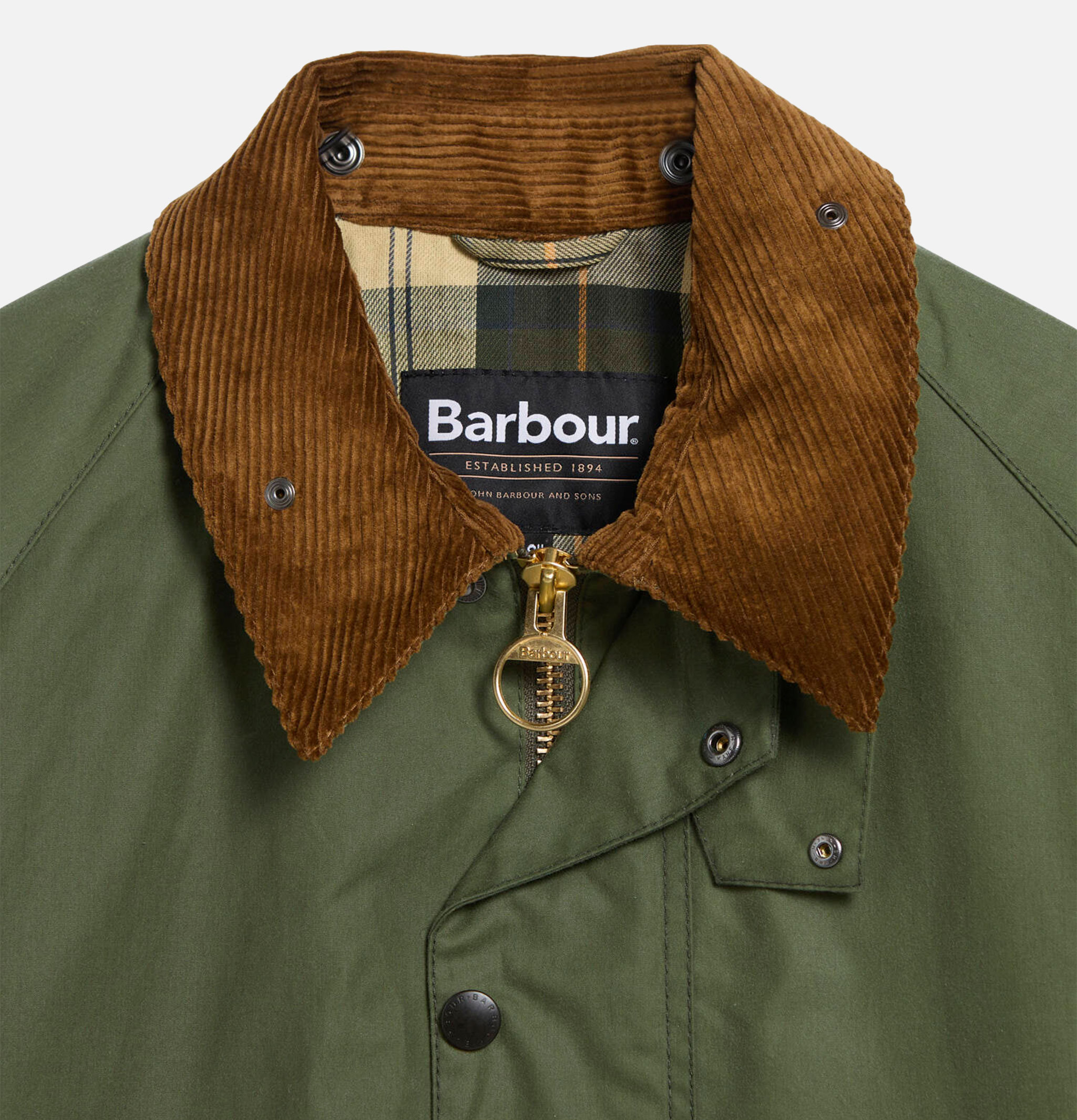 Barbour Transport Wax Jacket Light Moss
