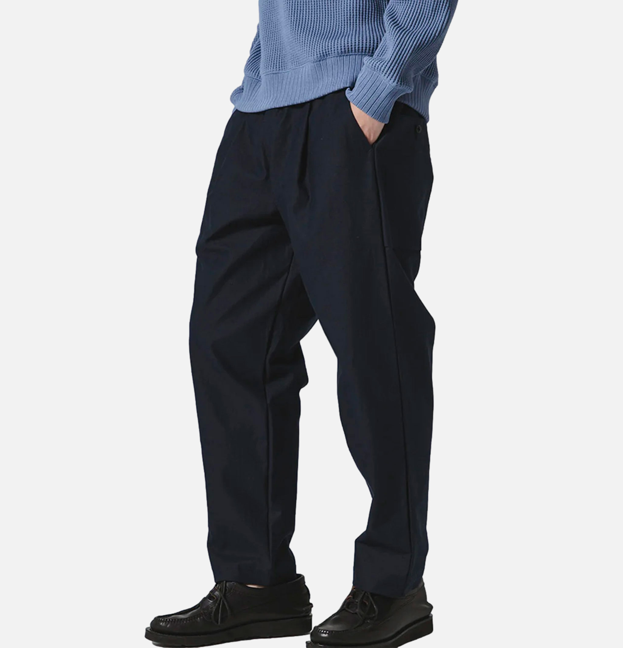 Jackman Back Nep Umps Pants Dark Navy