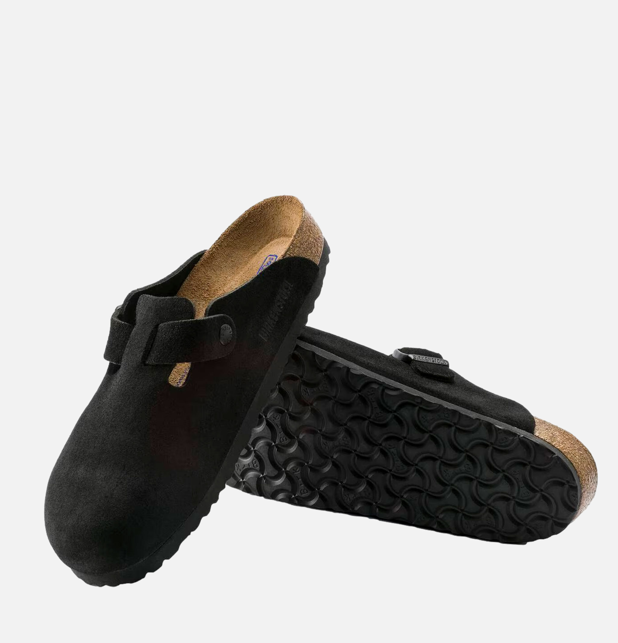 Birkenstock Boston Normal Black Suede