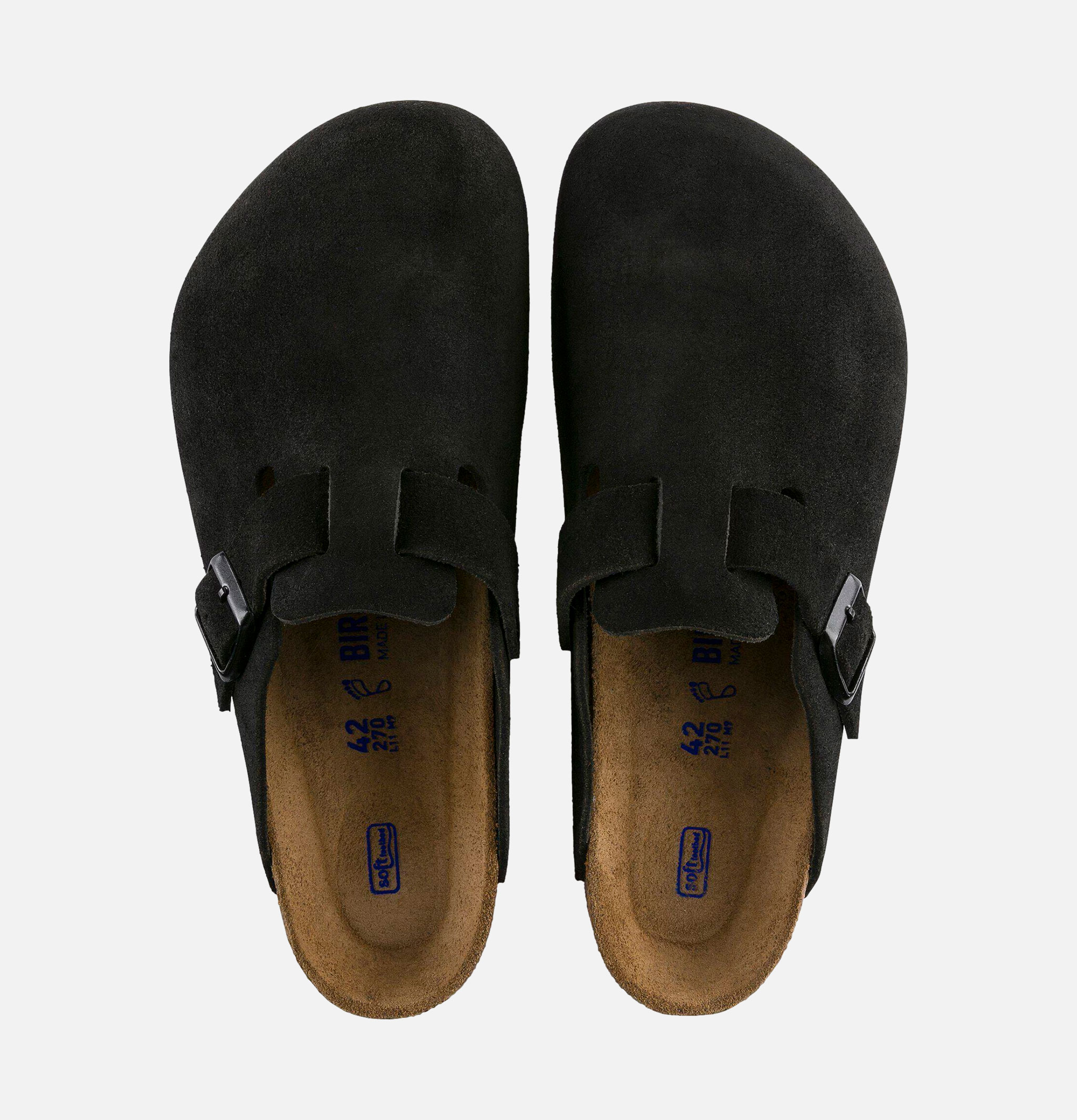 Birkenstock Boston Normal Black Suede