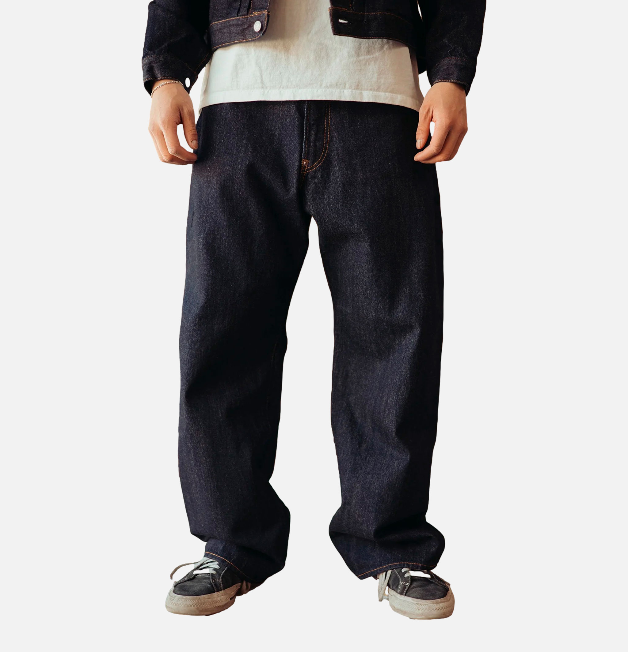 Regular Fits Type Wide One Wash Indigo