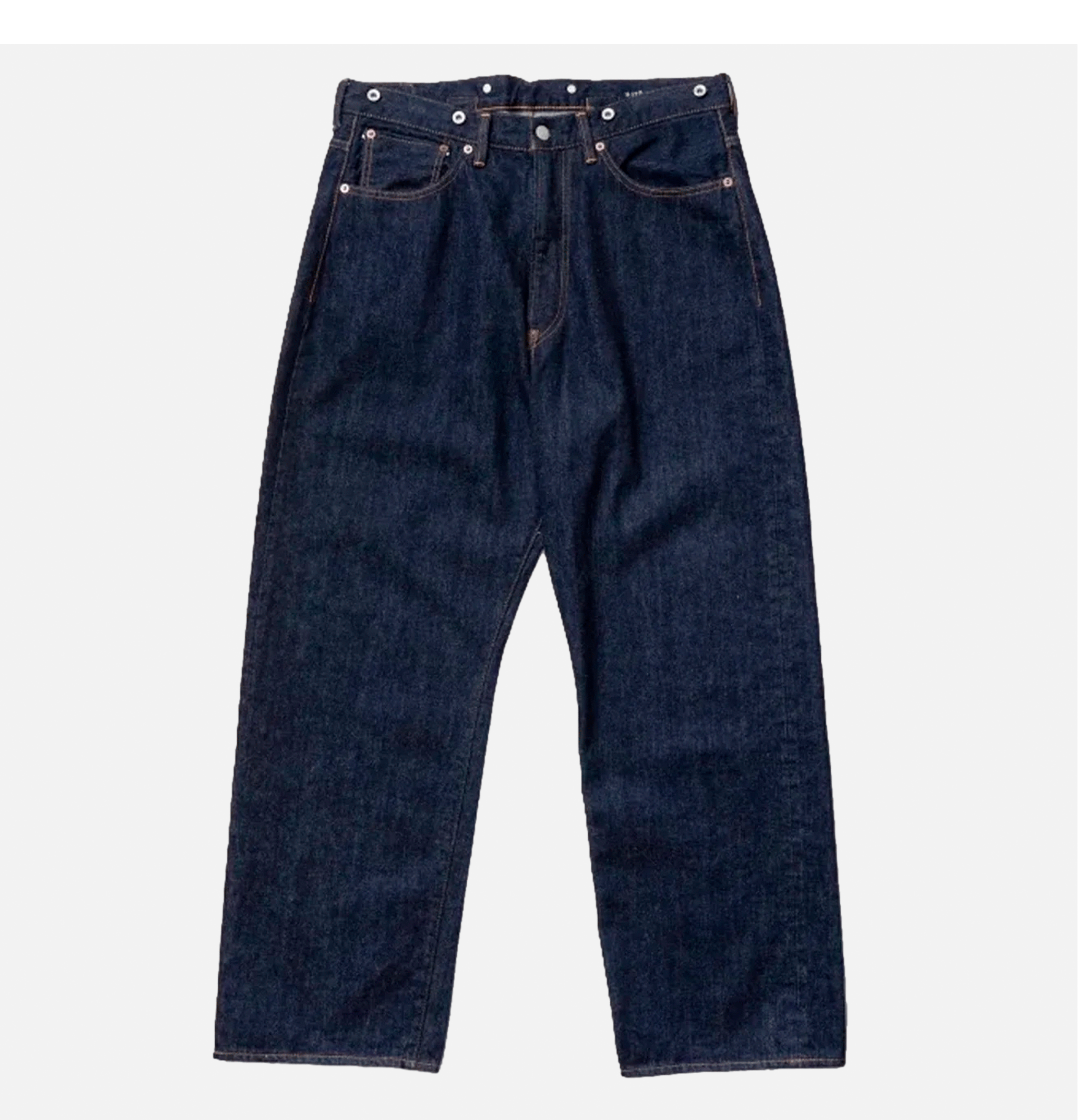 Regular Fits Type Wide One Wash Indigo