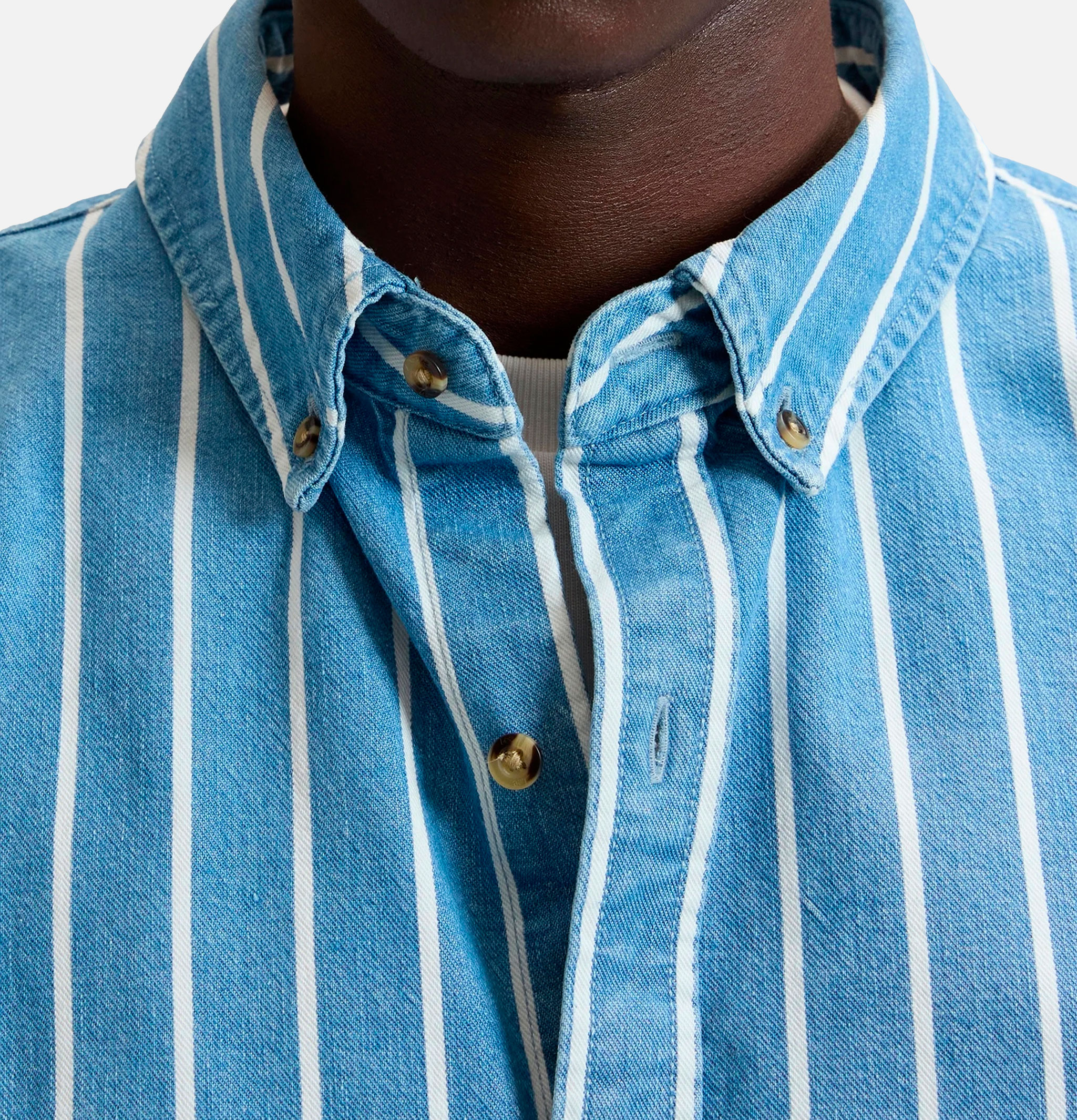 Lee Workwear Button-Down Denim Stripes
