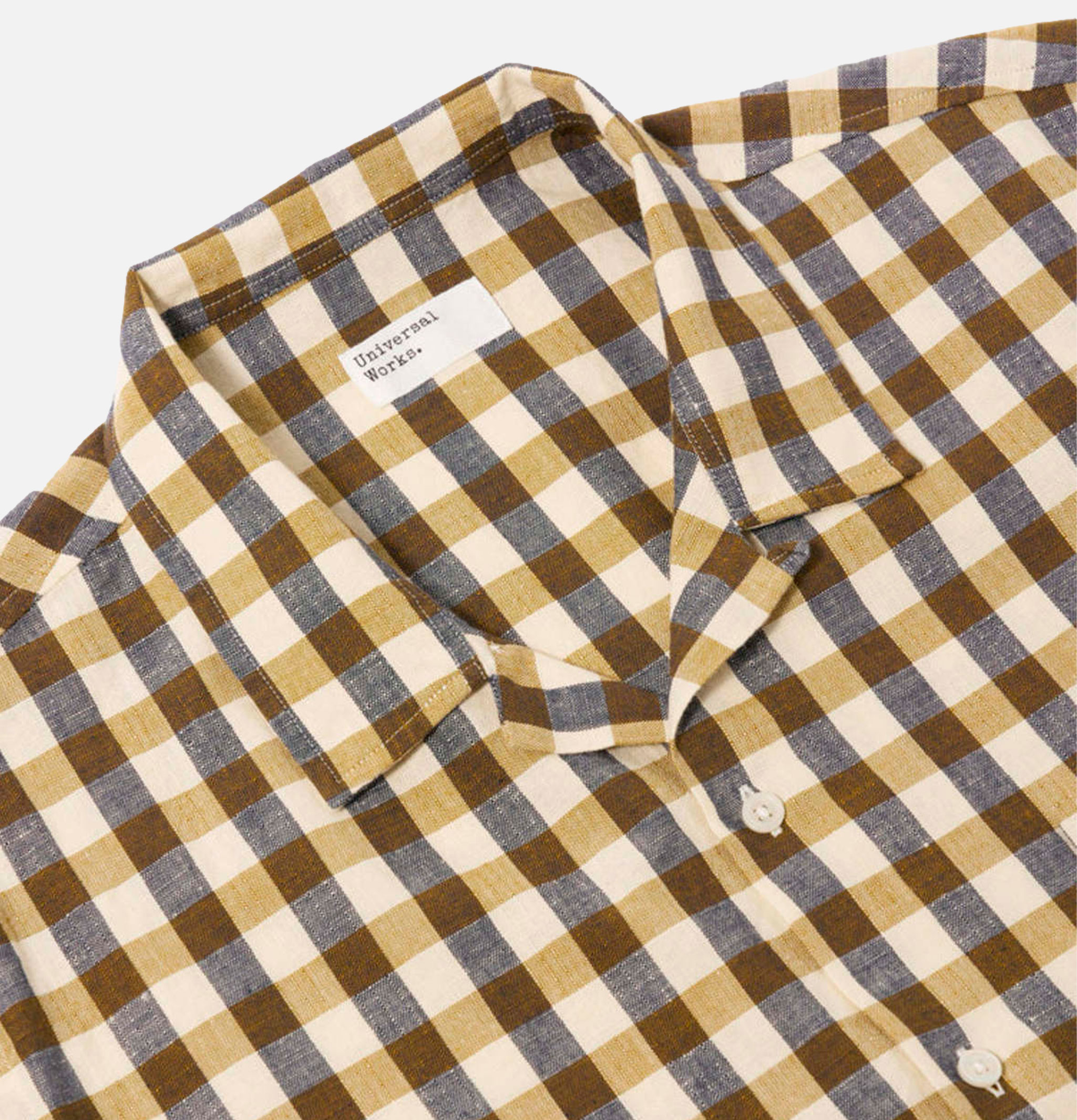 Universal Works Road Shirt Aberdeen Lincot Olive