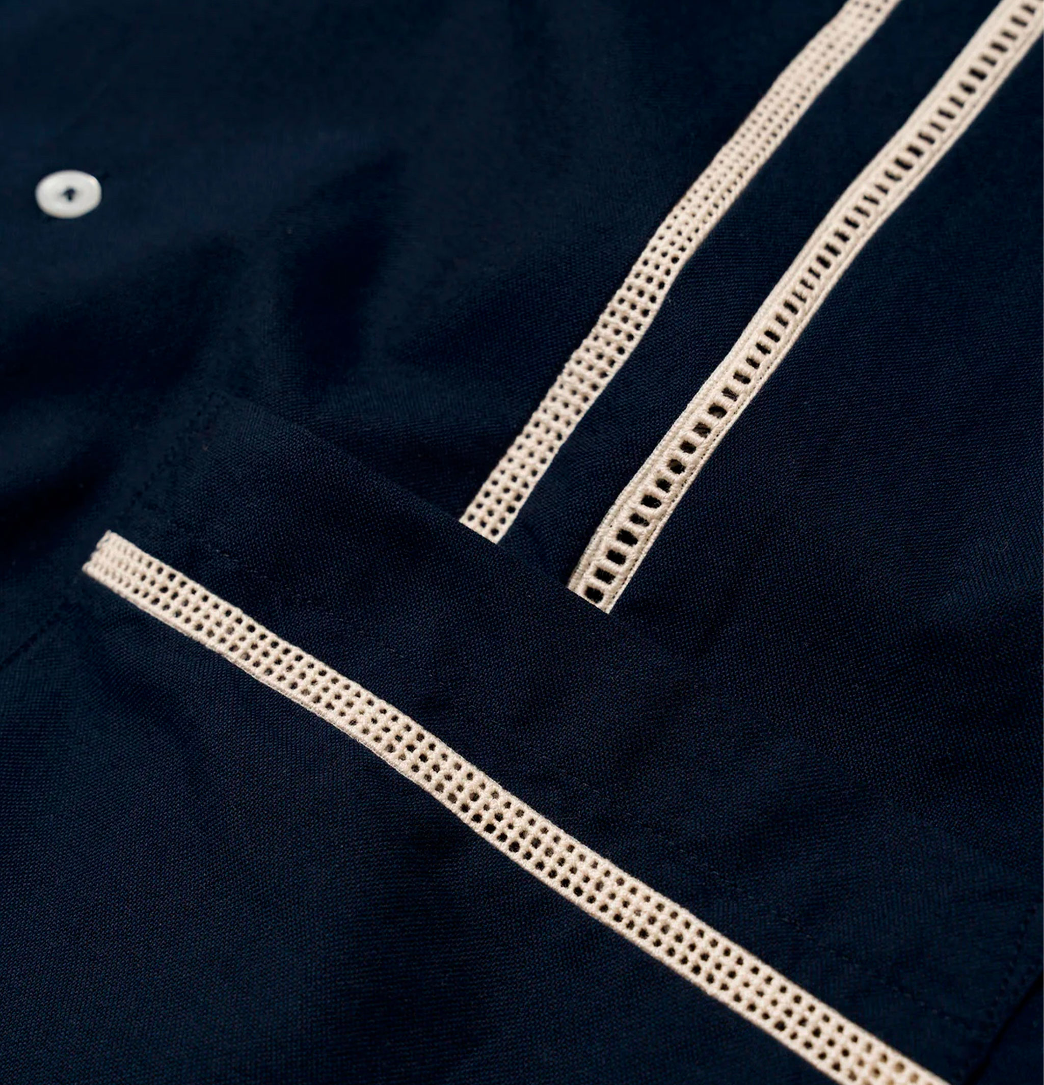 Universal Works Tropicana Shirt Oxford Navy