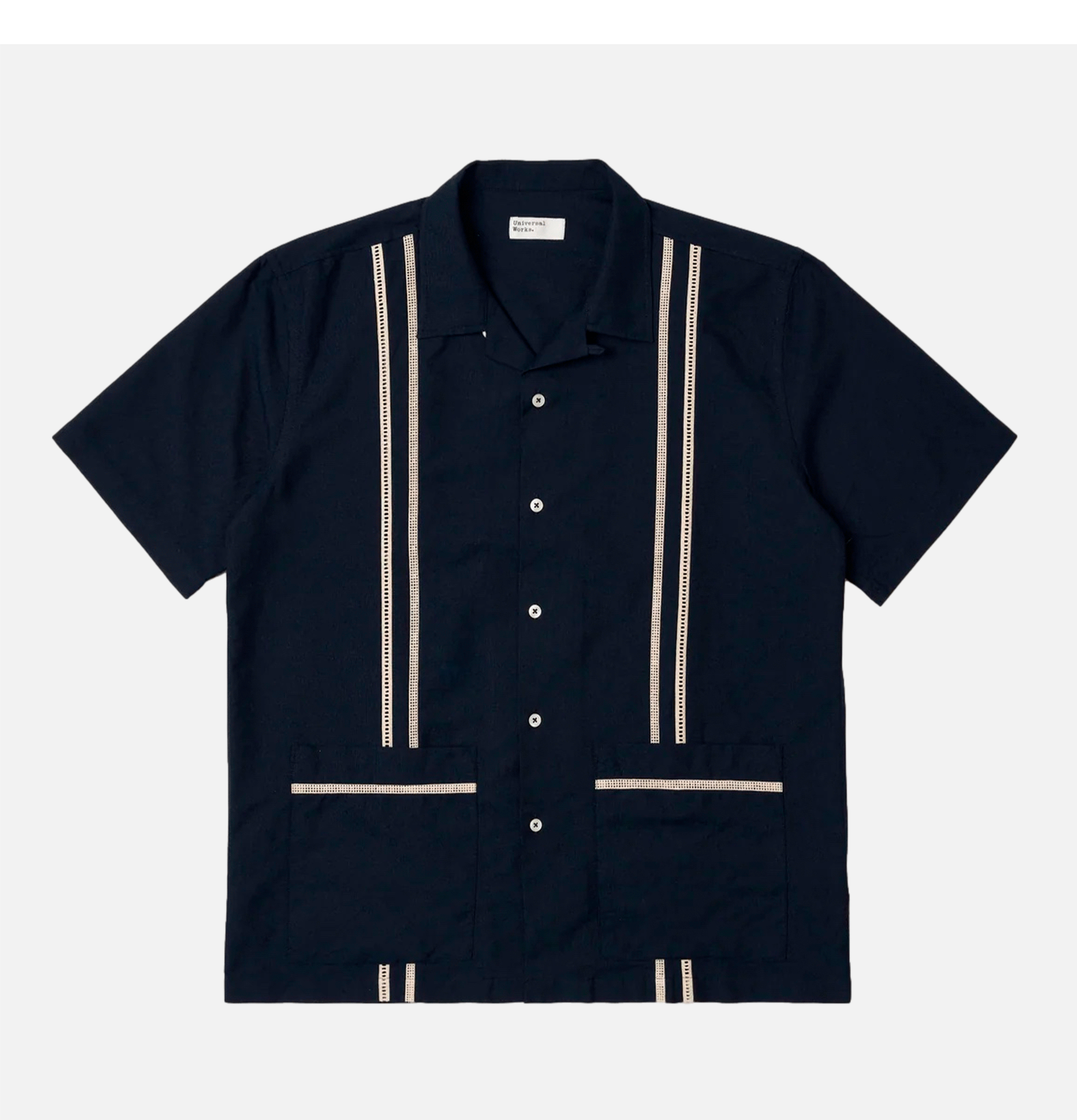 Universal Works Tropicana Shirt Oxford Navy