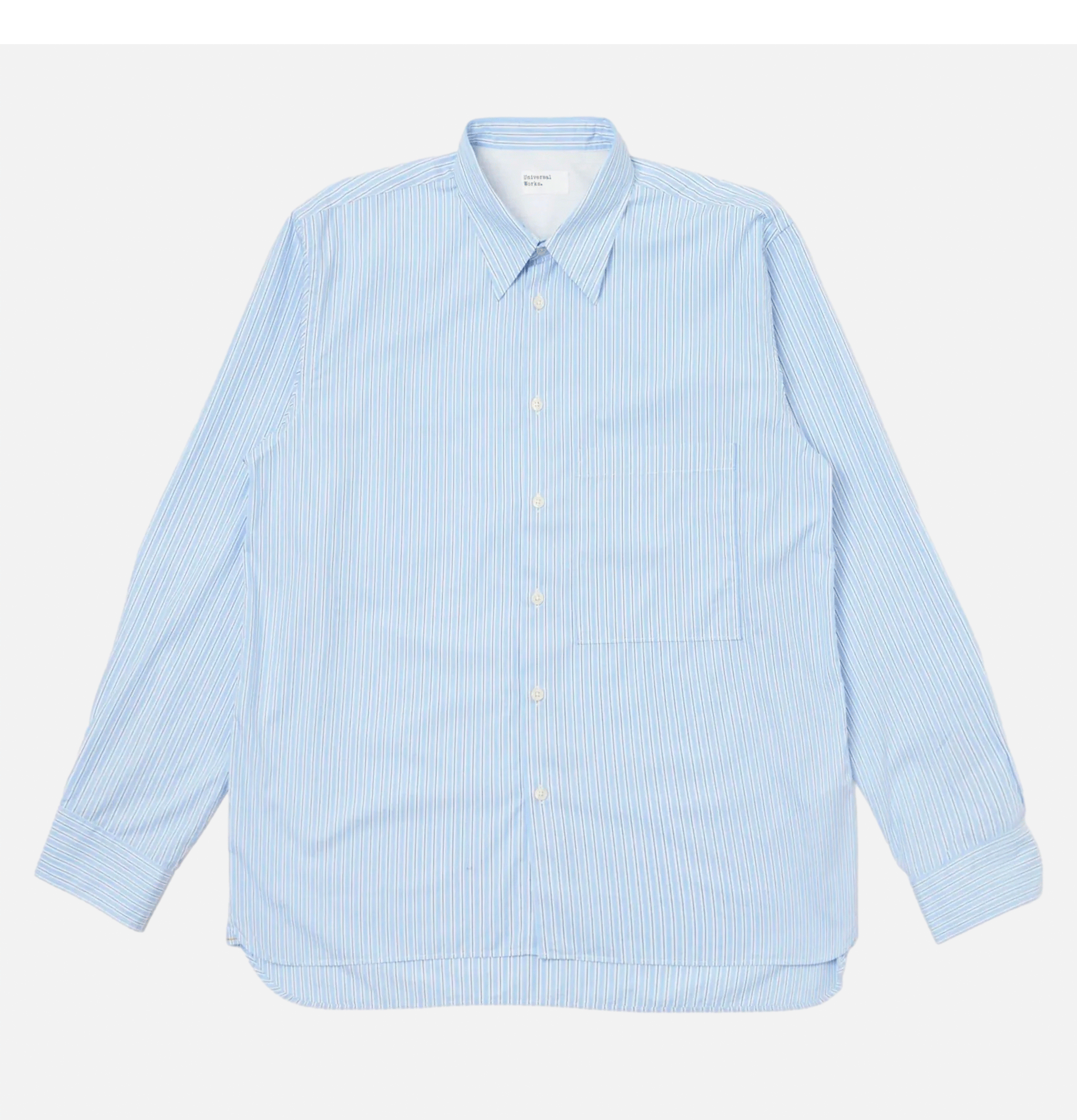 Universal Works Square Pocket Shirt MC Stripe