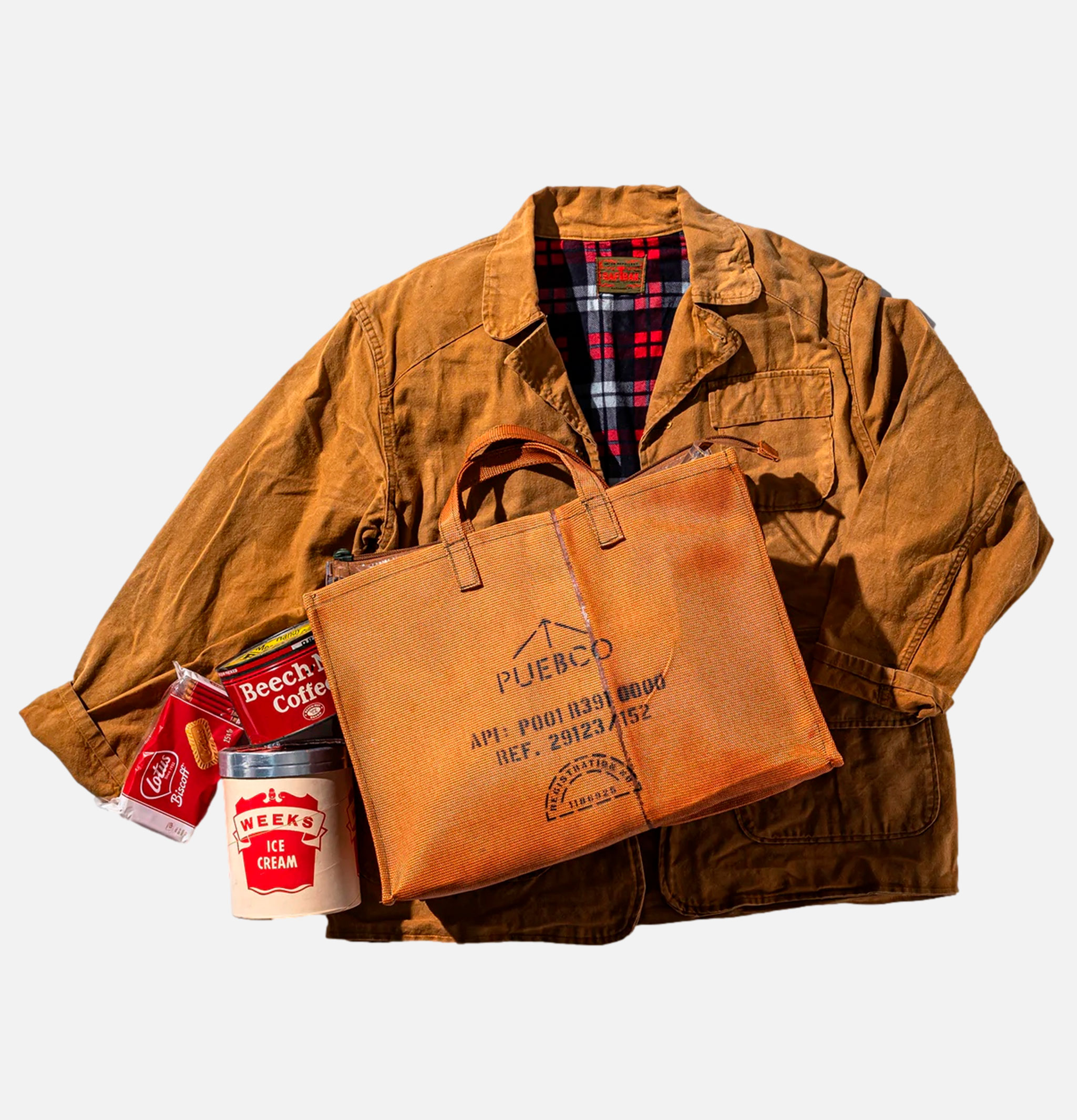 Puebco Flexible Container Fabric Bag Orange