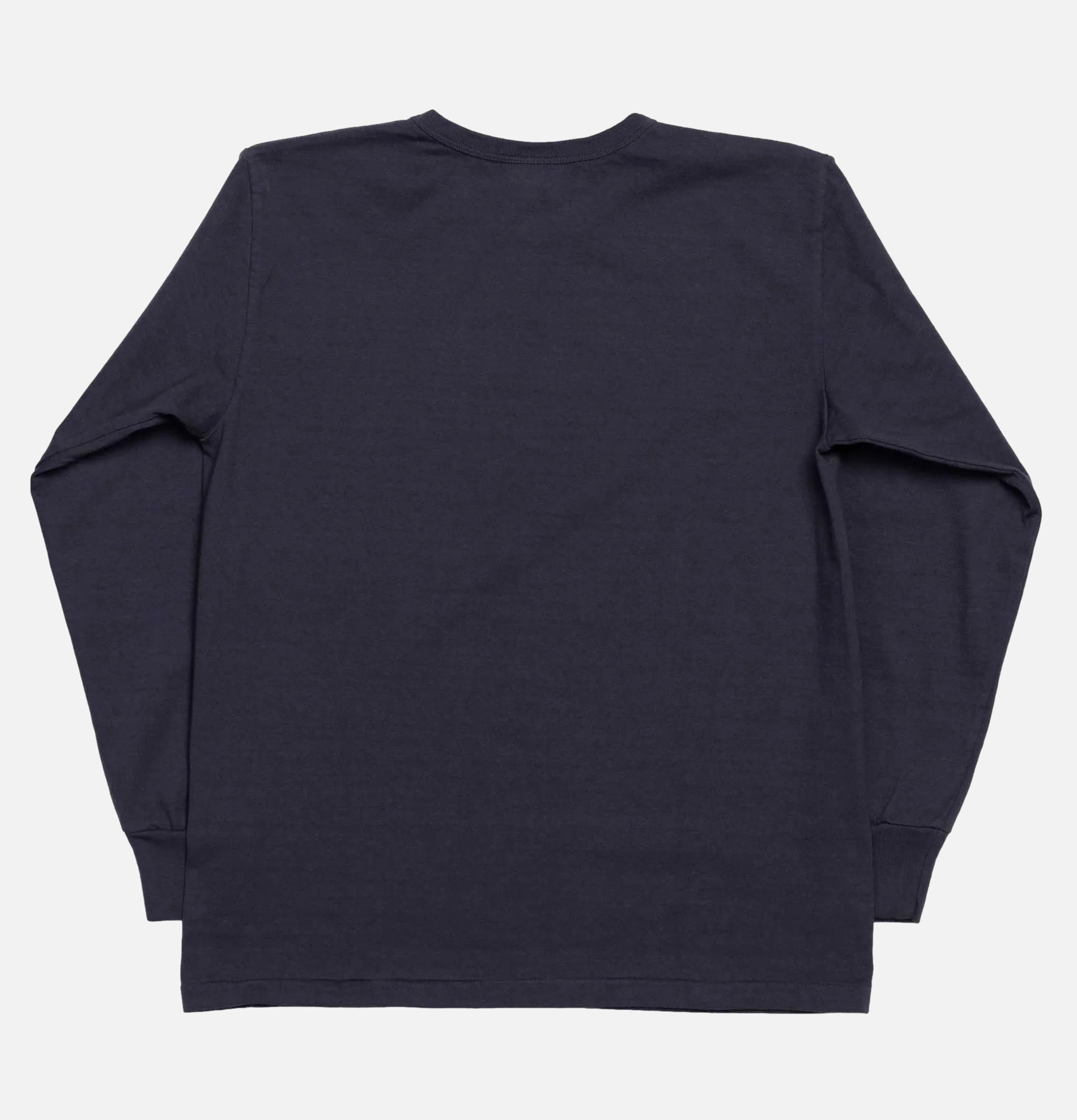 Allevol Heavy Duty Crew Long Sleeve T-Shirt Navy