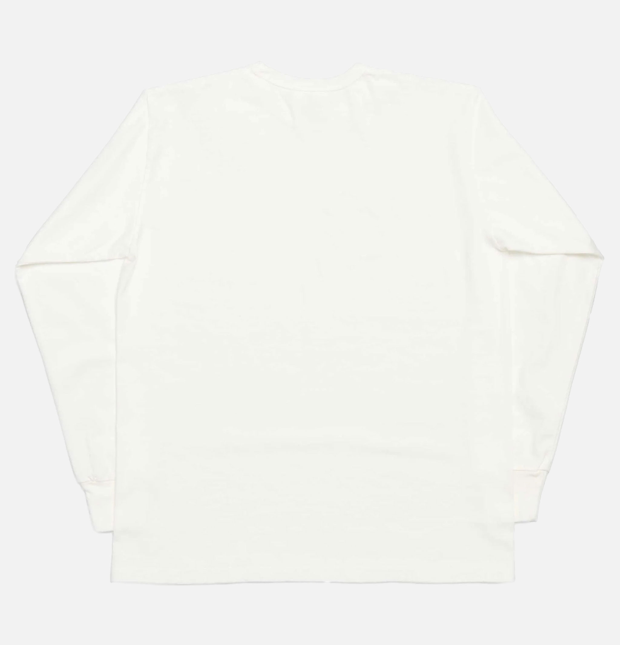 Allevol Heavy Duty Crew Long Sleeve T-Shirt White