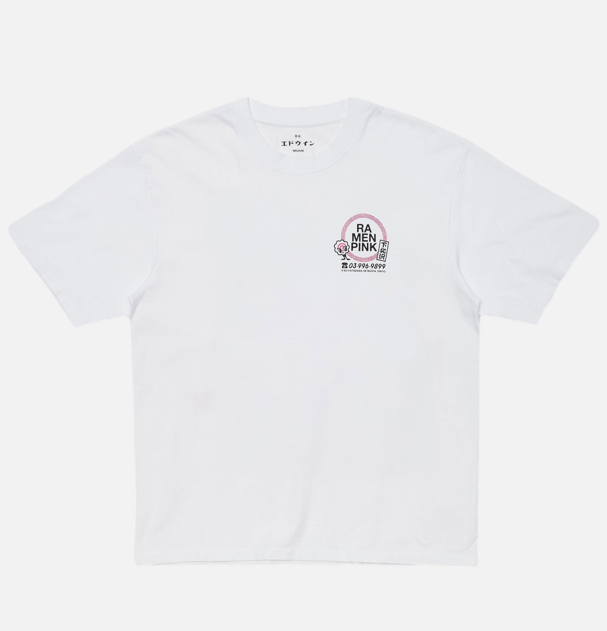 T-shirt Rose Blanc Edwin Ramen