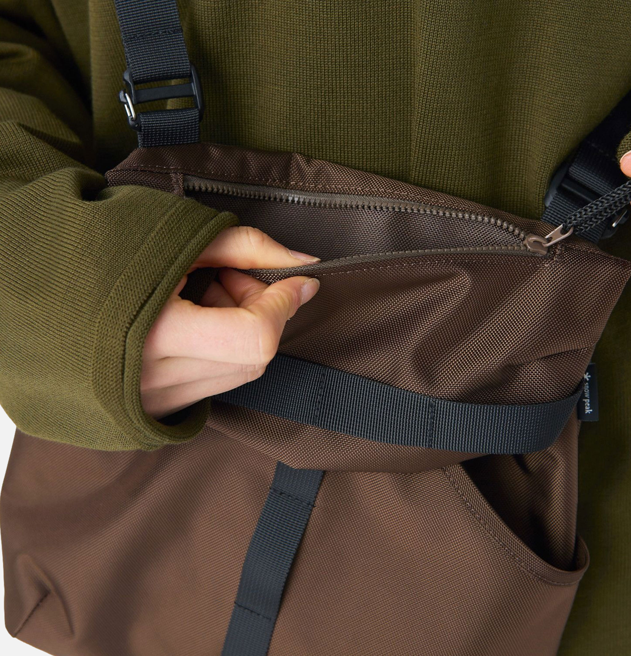 Snow Peak Cordura Shoulder Bag Brown