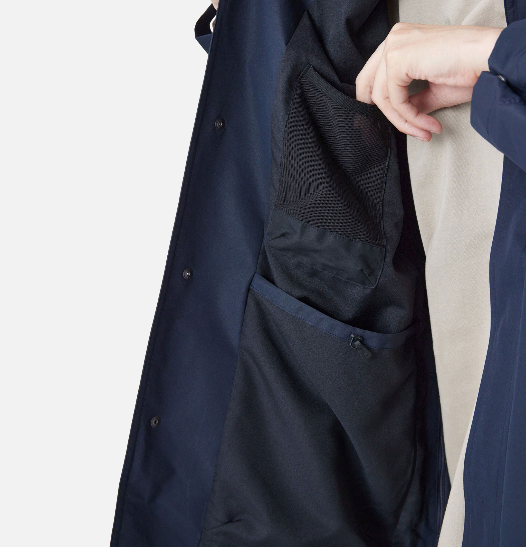 Snow Peak Windstopper Collar Coat Dknavy