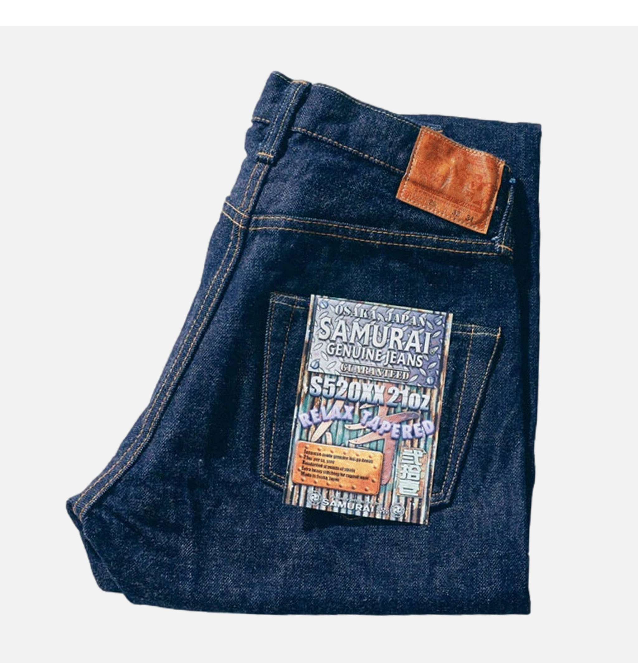 Samurai jeans S520xx 21 Oz Relax Tapered