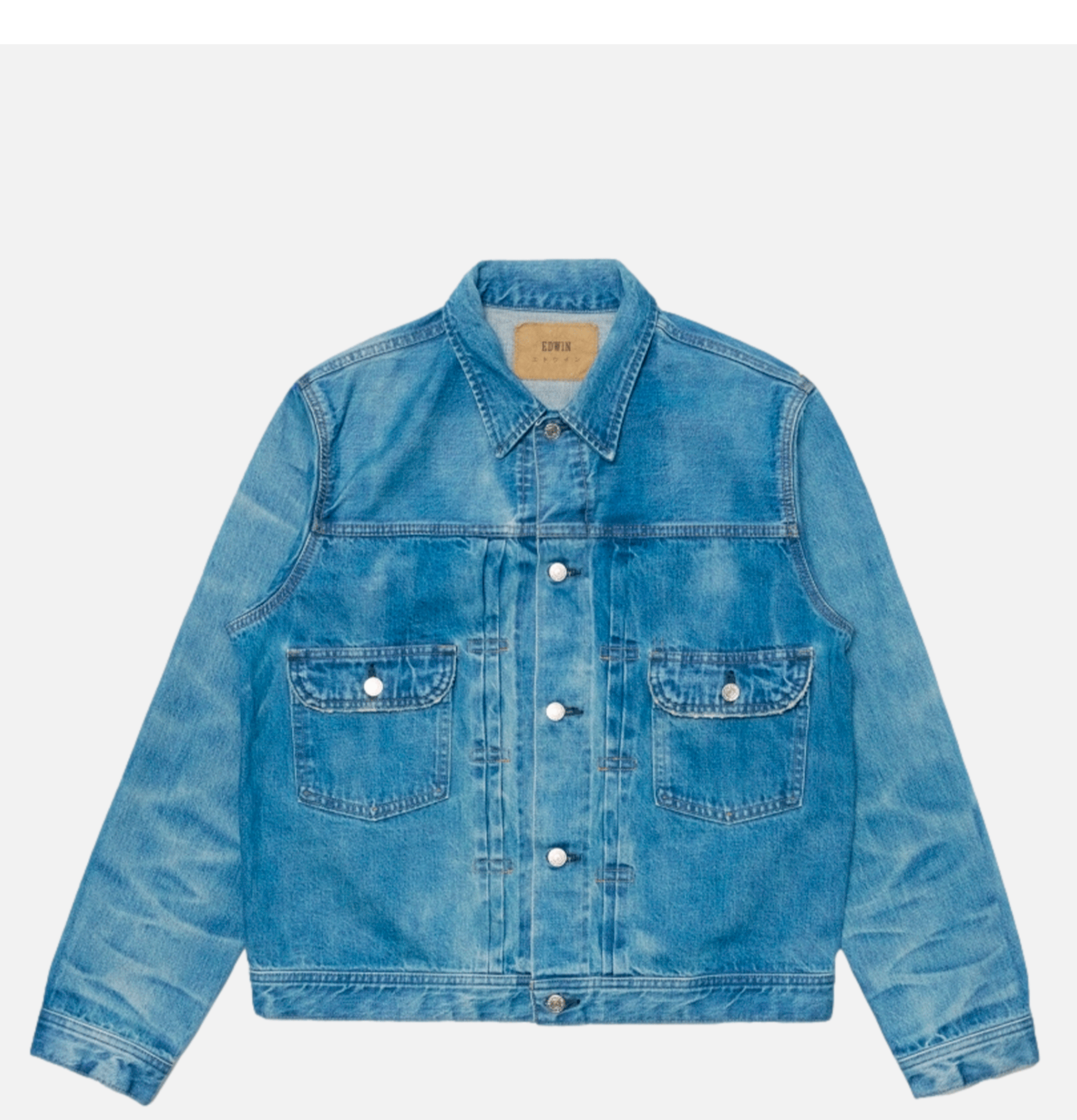 Edwin Denim Jacket Blue Light Used