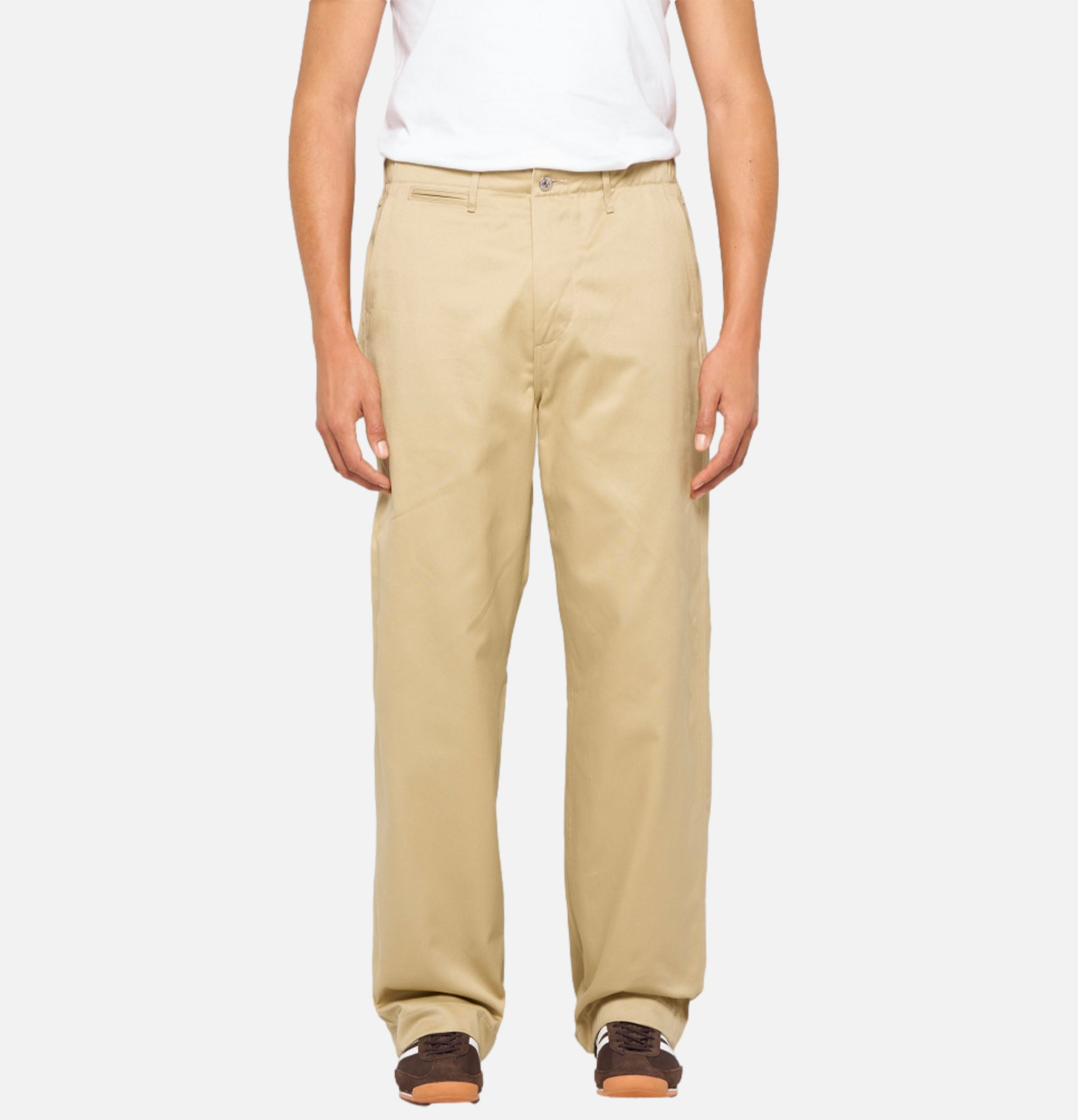 Edwin Wide Trousers Khaki Unwashed