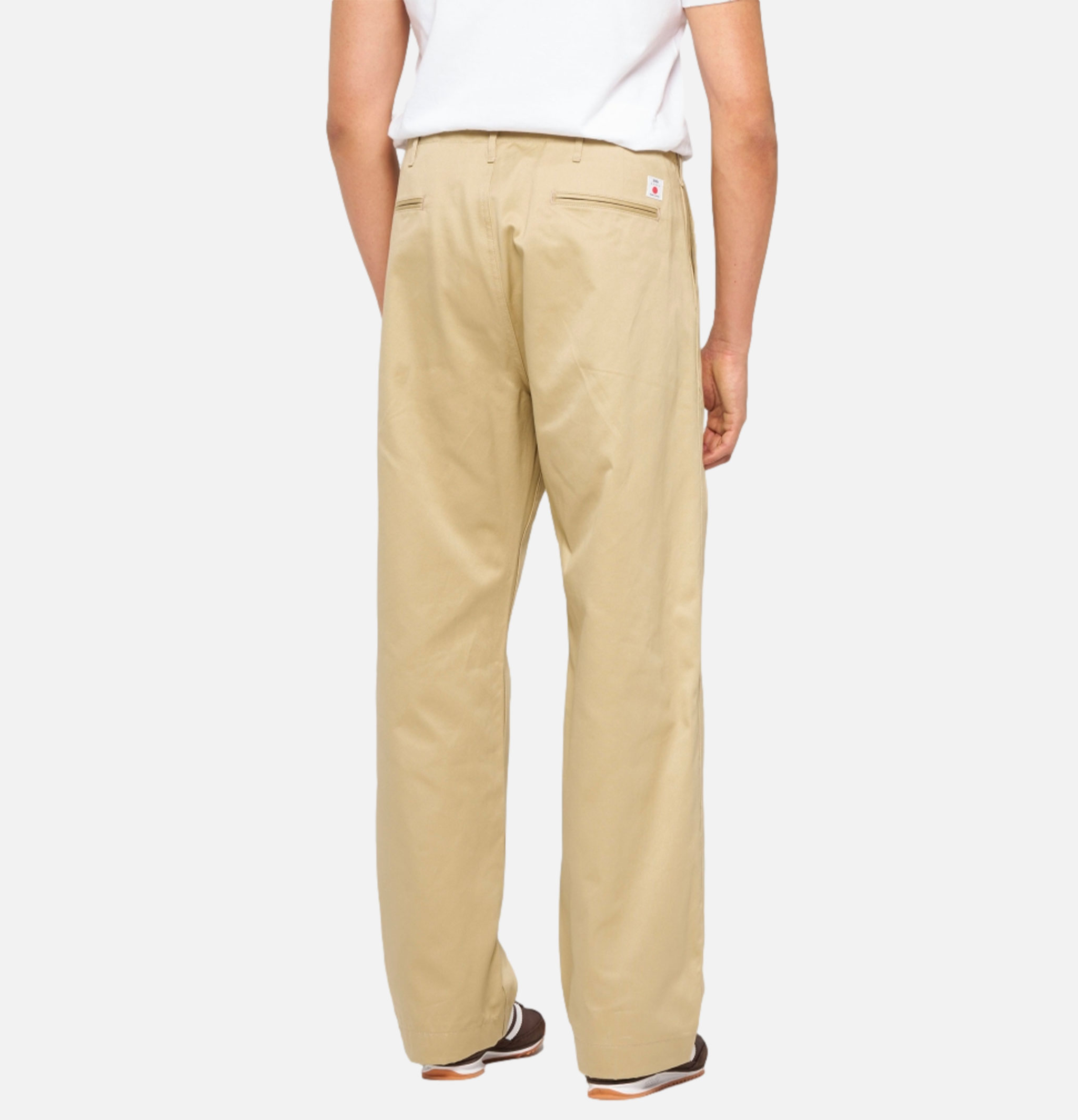 Edwin Wide Trousers Khaki Unwashed