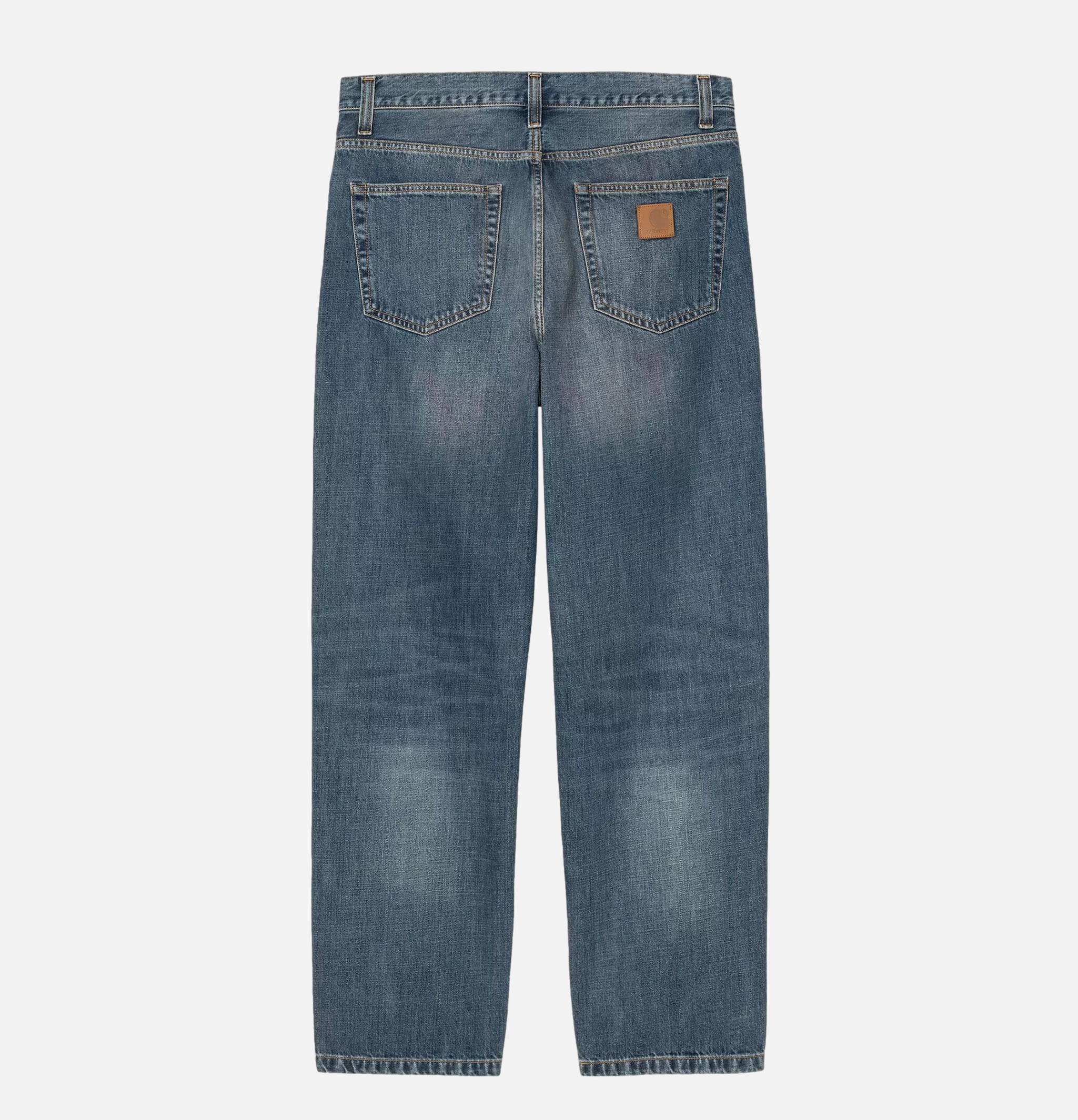 Pantalon Carhartt WIP Aaront Bleu Foncé Usé