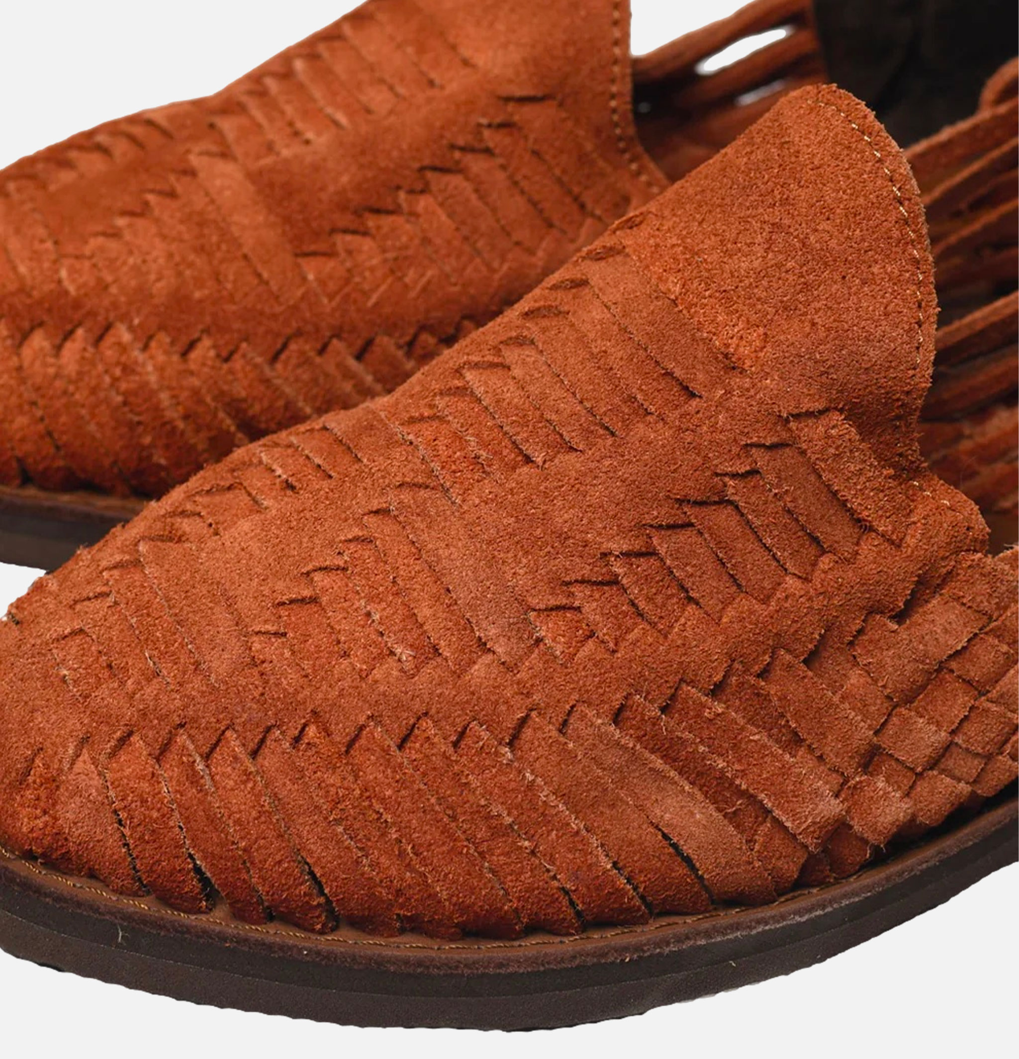 Chamula Sandals Cancun Suede Brown
