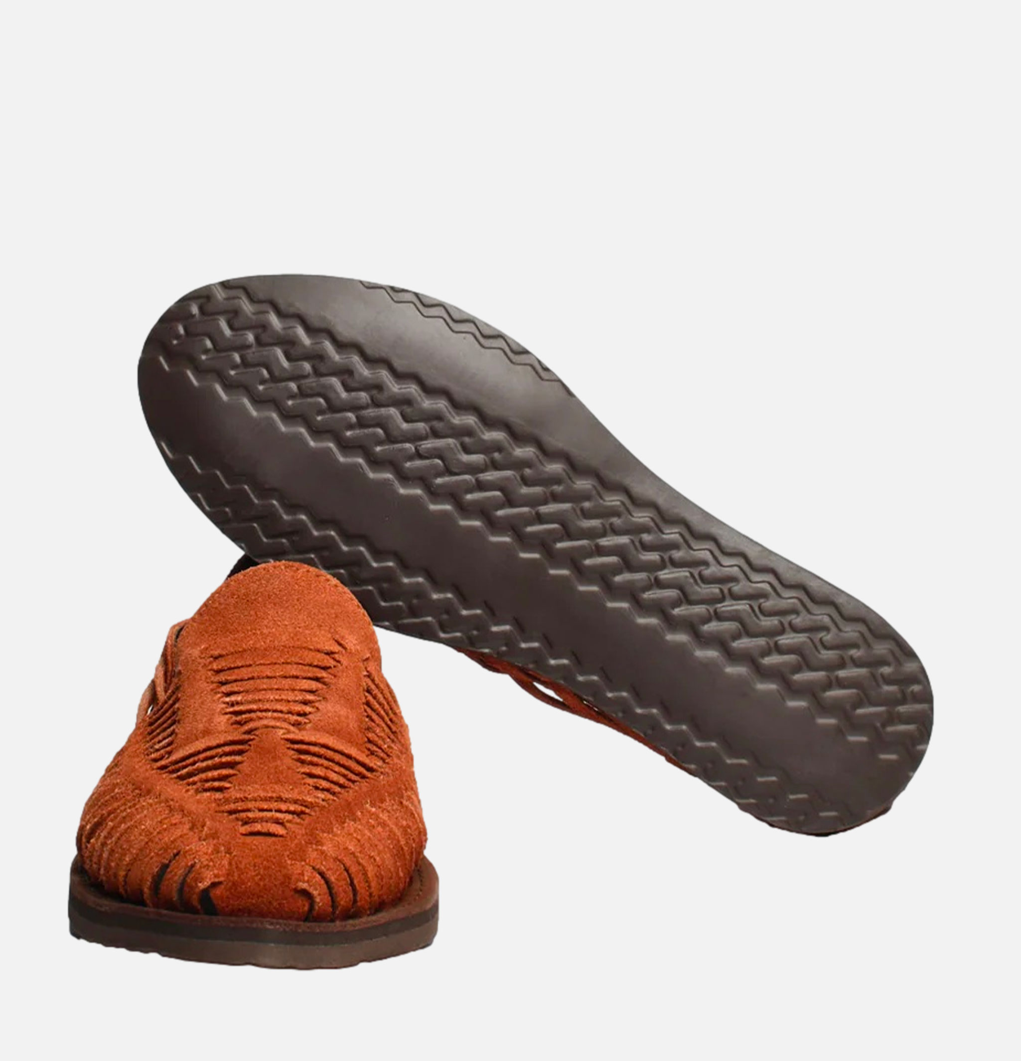 Chamula Sandals Cancun Suede Brown