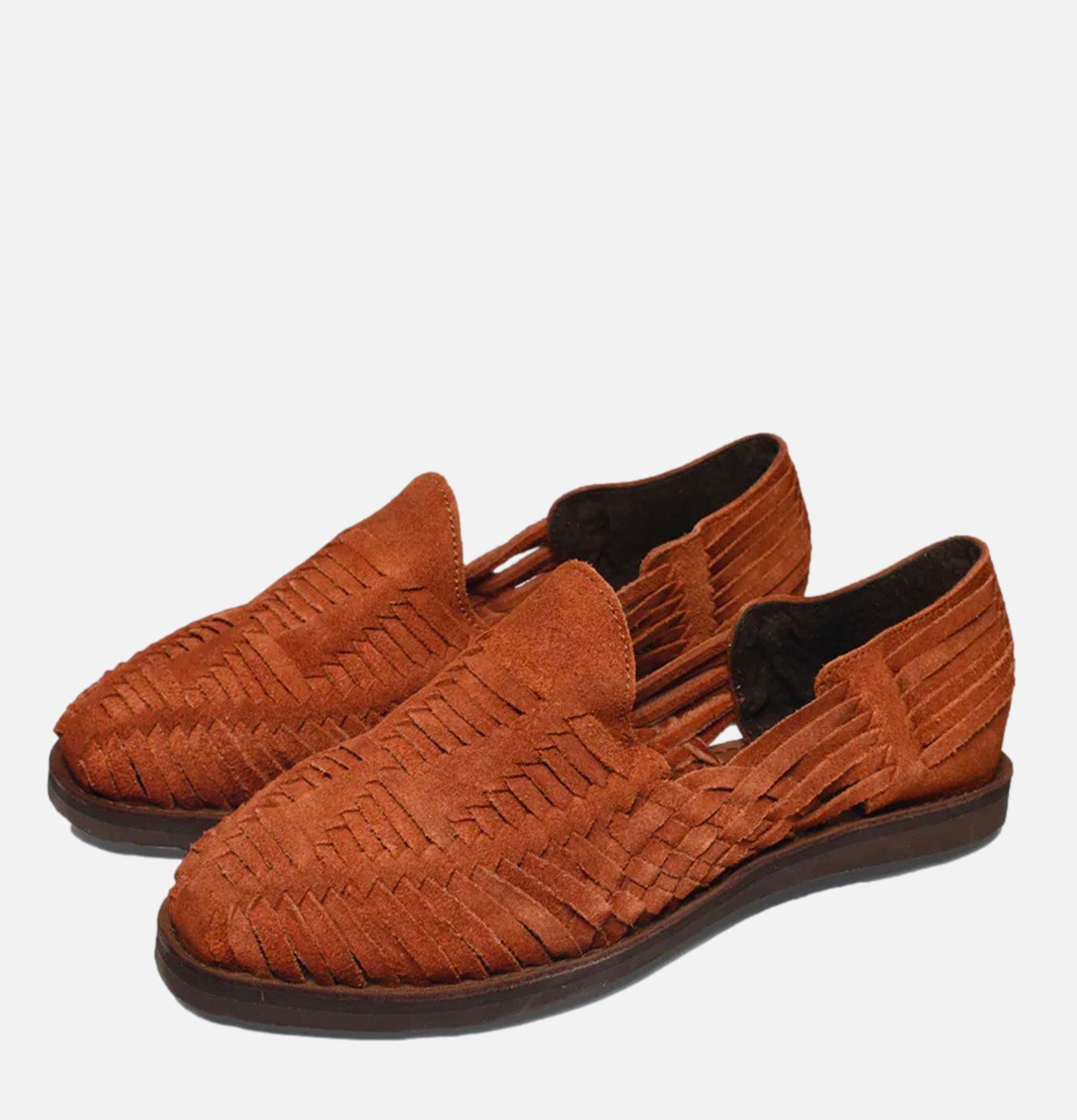 Chamula Sandals Cancun Suede Brown