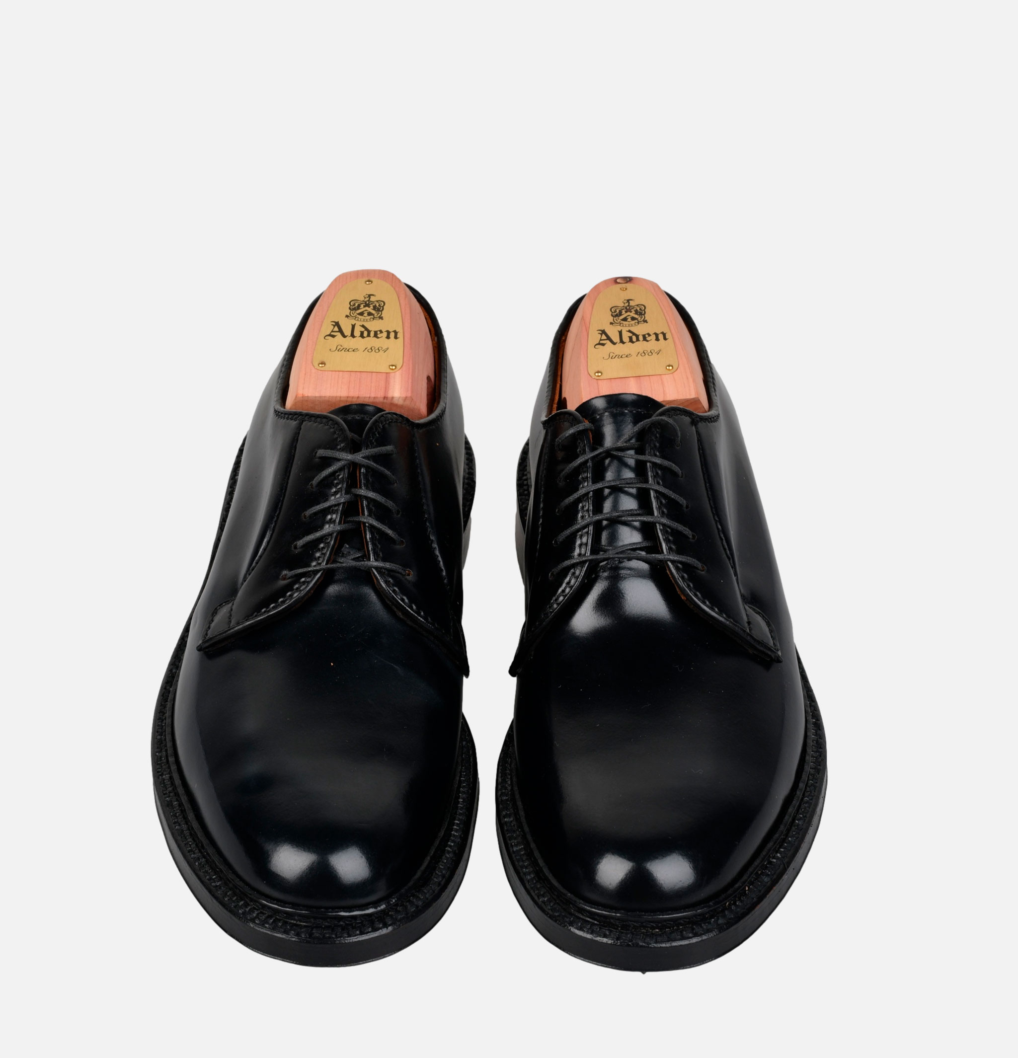 Chaussures Alden Shoe Co 9901 Plain Toe Blucher Noir