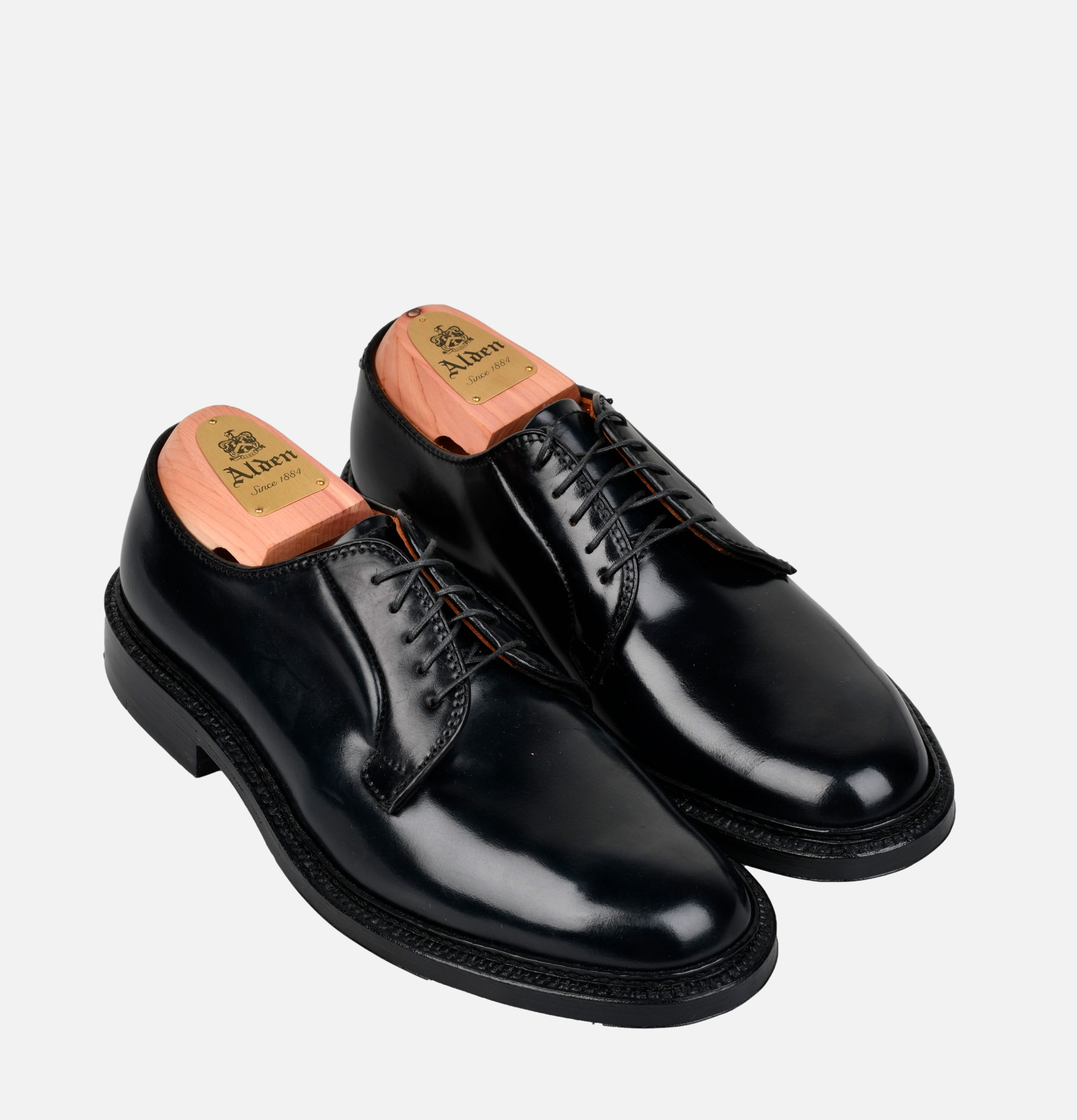 Chaussures Alden Shoe Co 9901 Plain Toe Blucher Noir