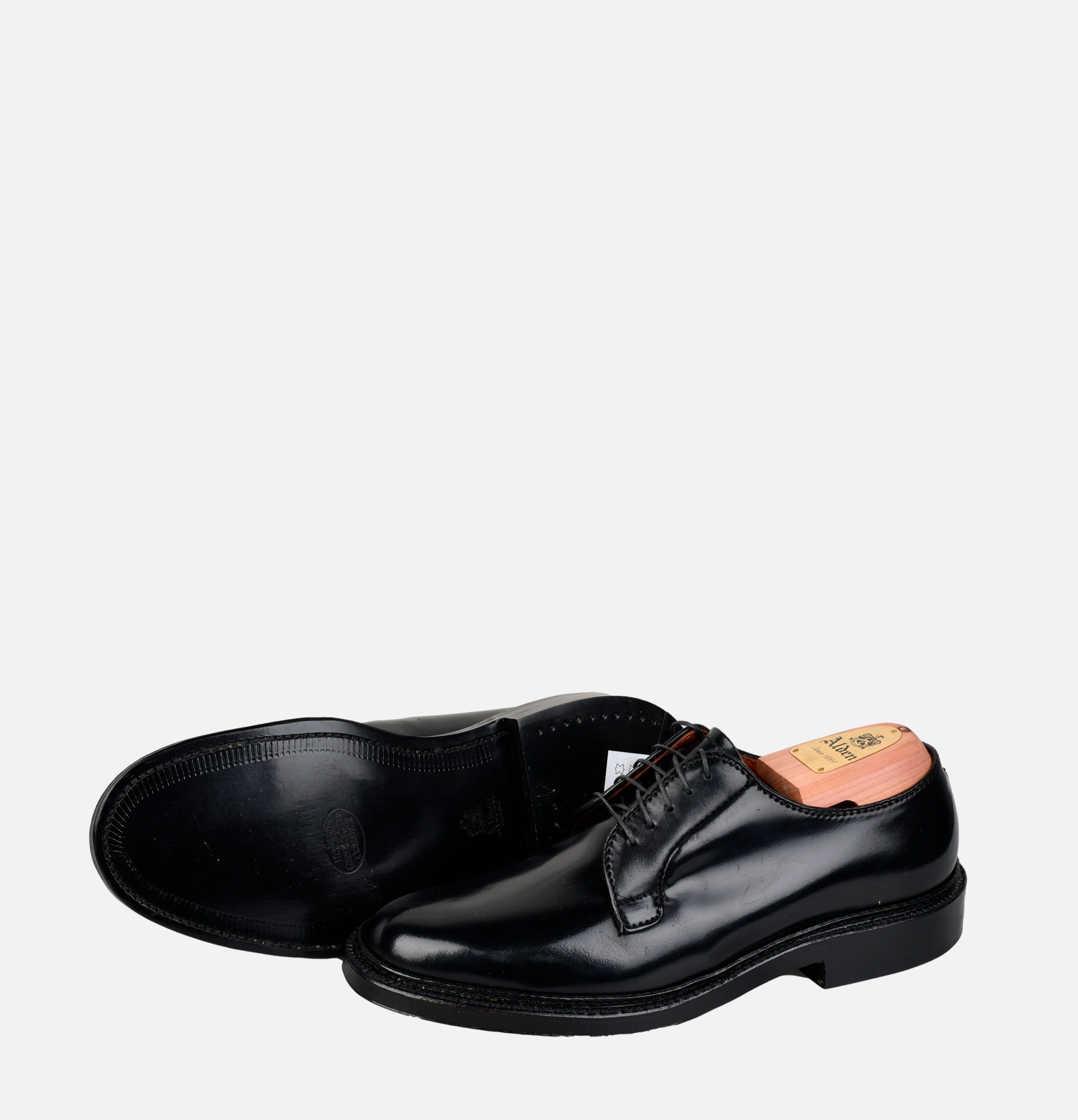 Chaussures Alden Shoe Co 9901 Plain Toe Blucher Noir