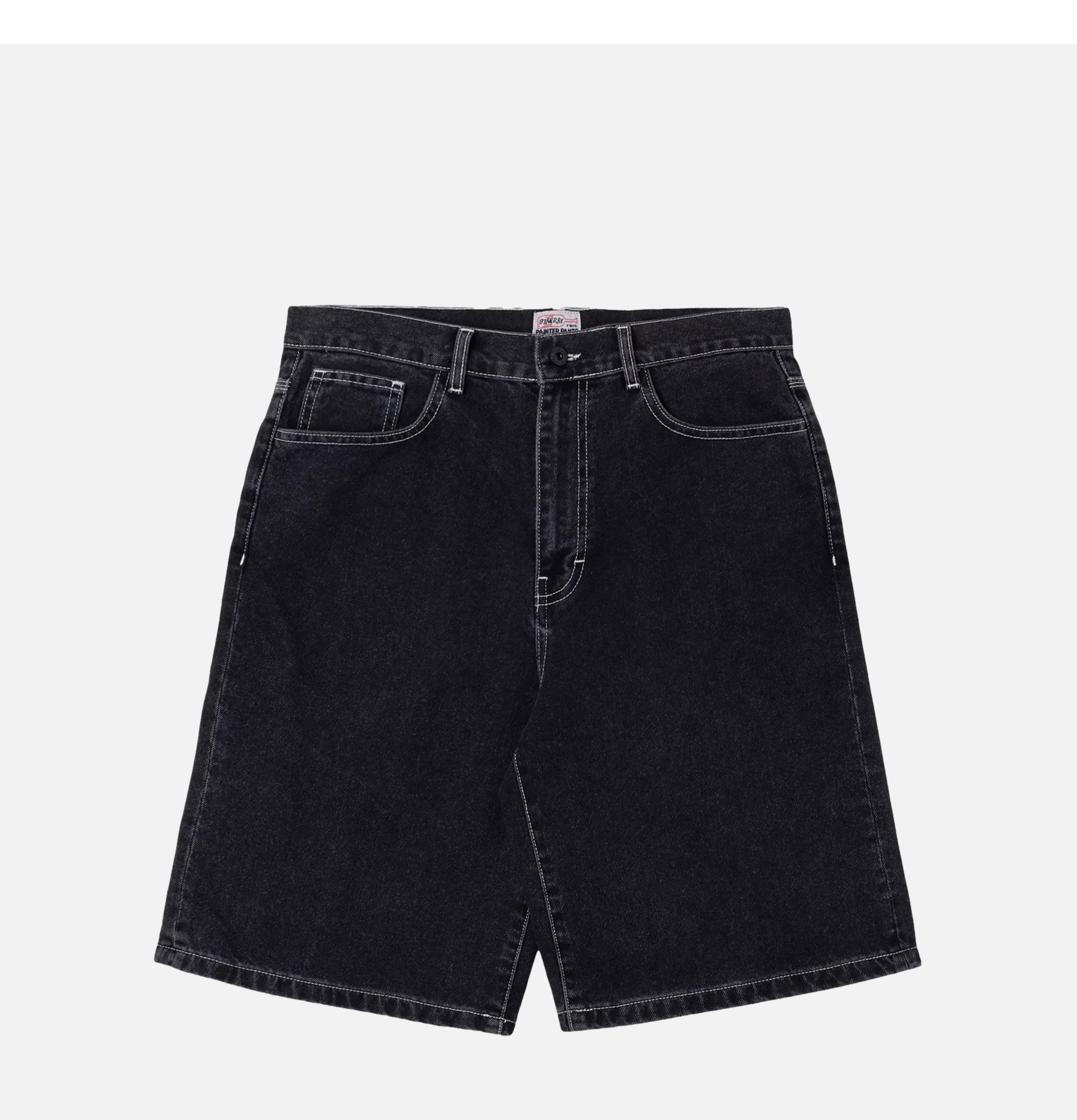 Stan Ray Wide Short Washed Black Denim
