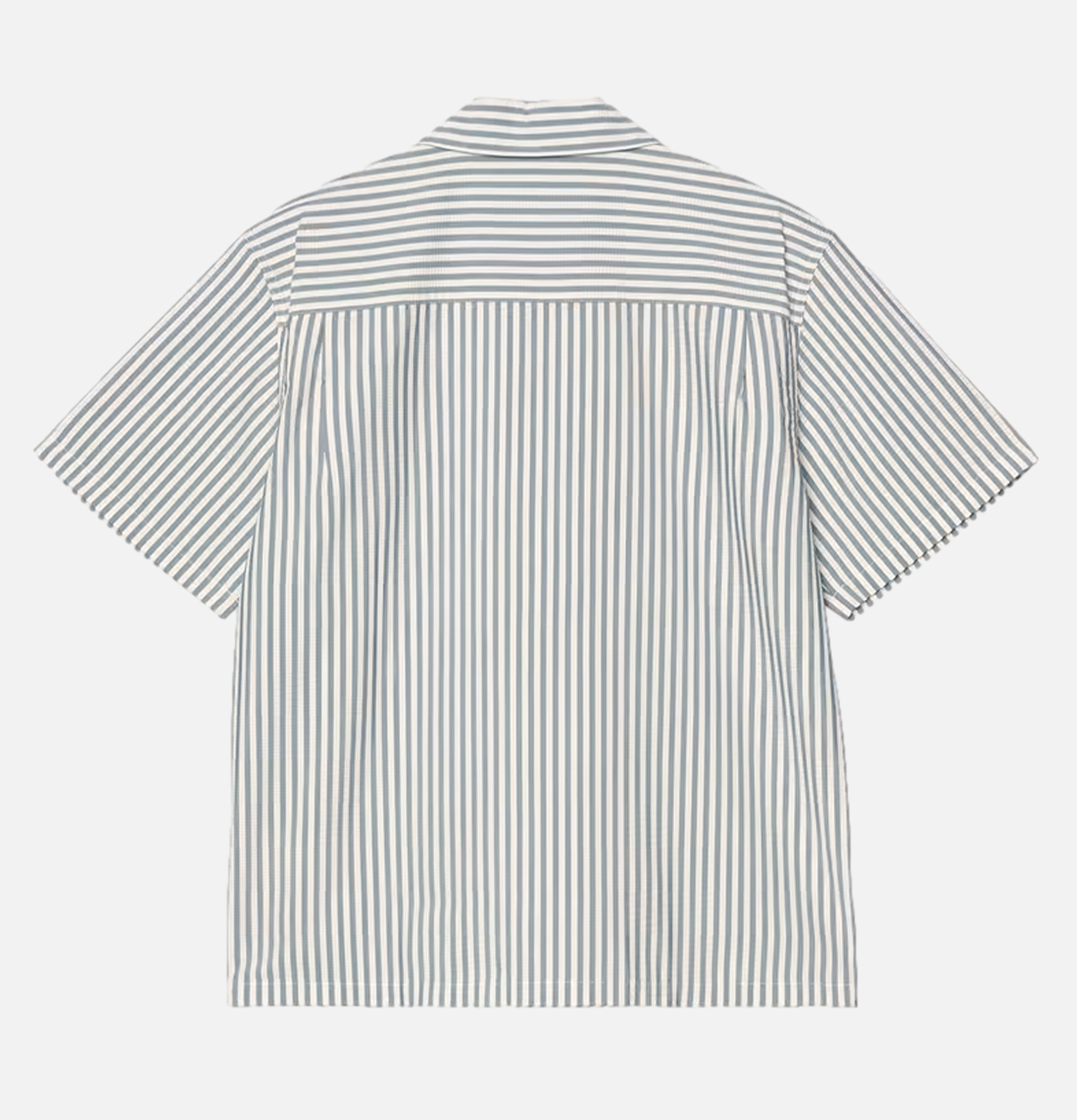 Carhartt WIP Chemise Leavel S/s Stripe Blue