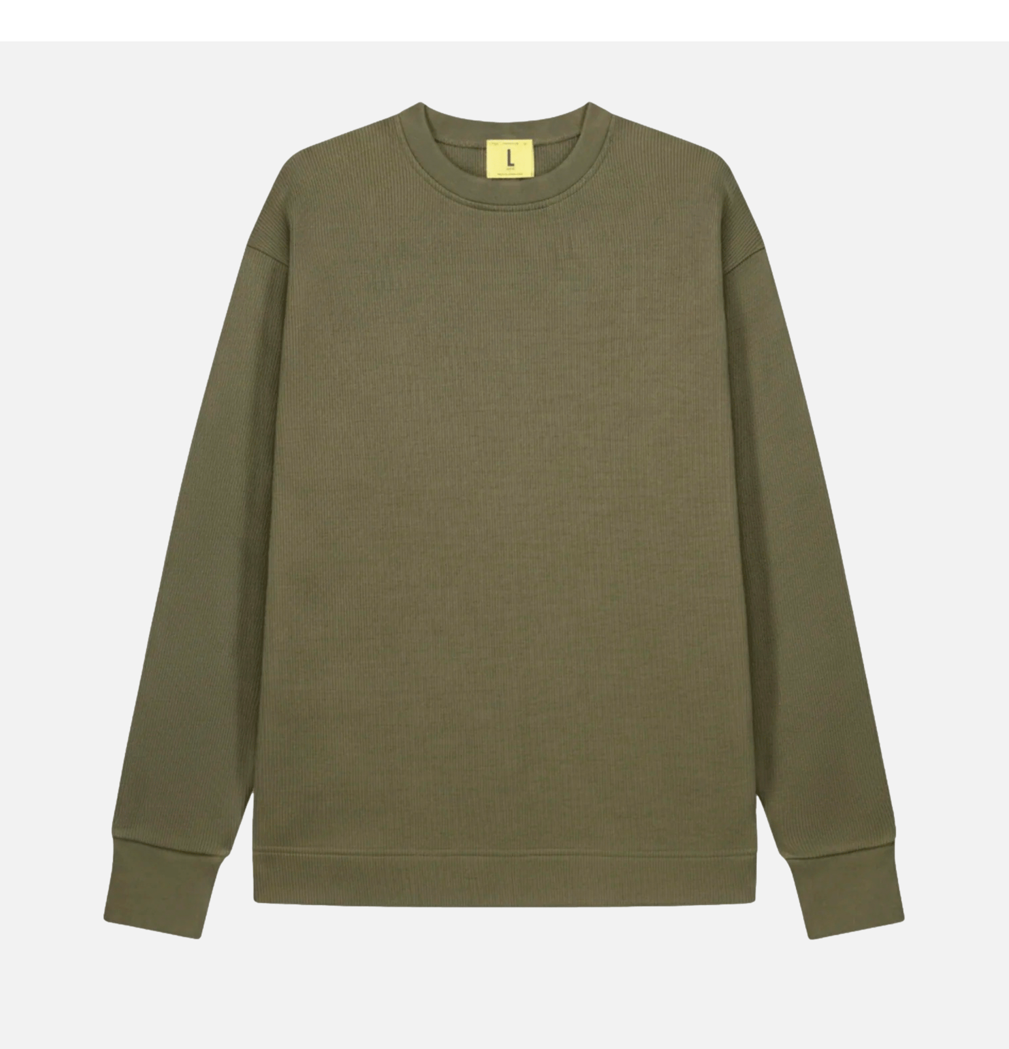 Nitto Knitwear Vahé Khaki Long Sleeve T-Shirt